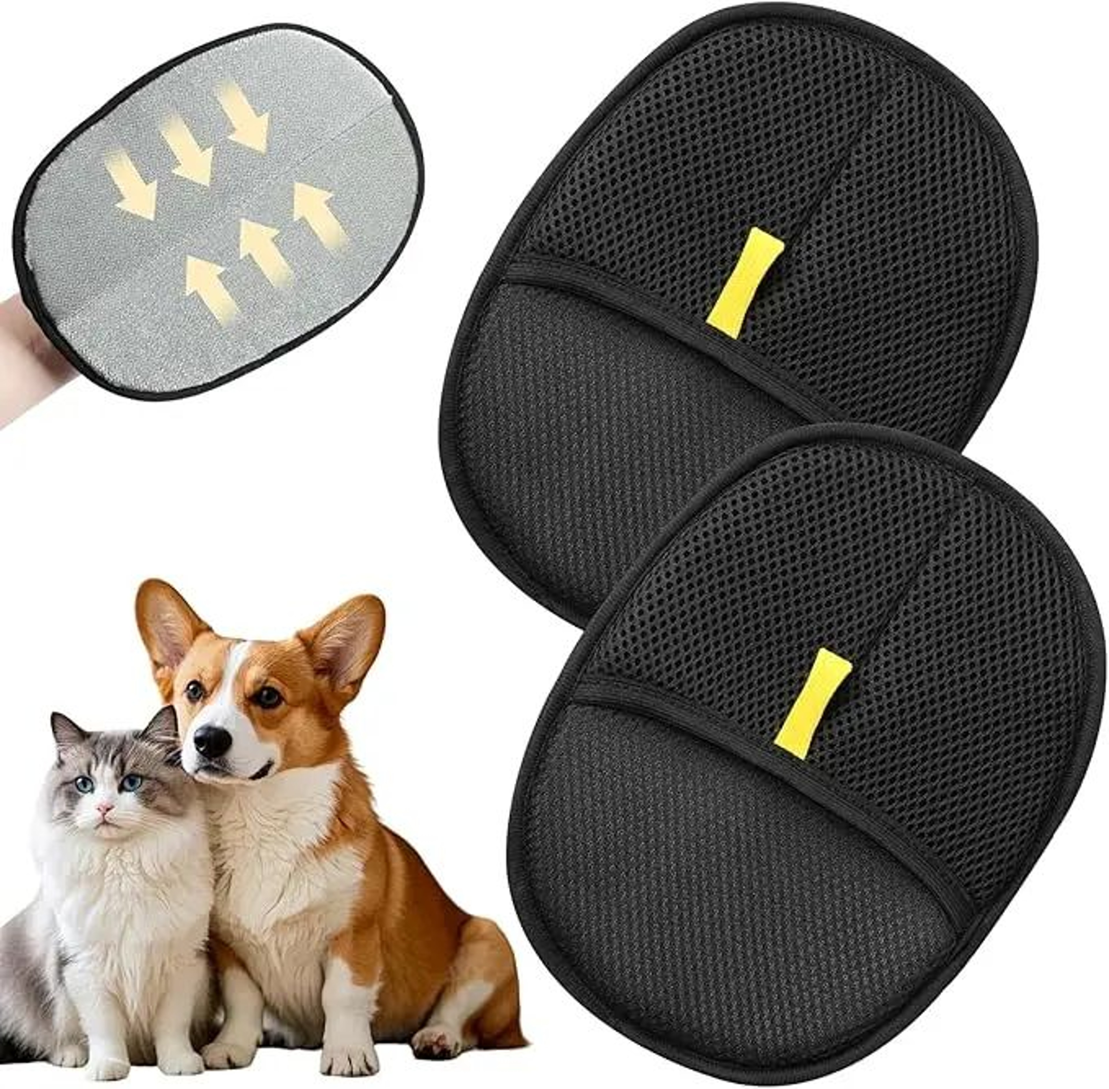 Reusable Pet Hair Removal Glove Brush 0