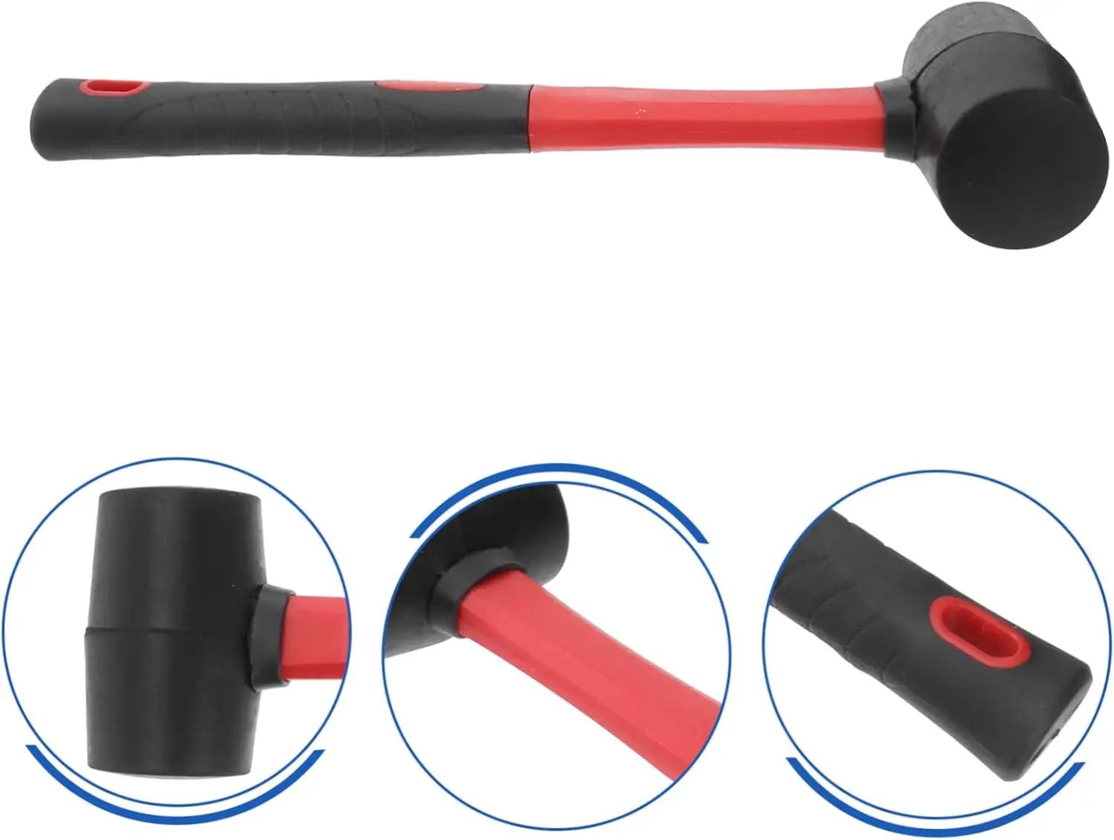 Soft Rubber Hammer With Fiber Handle 1