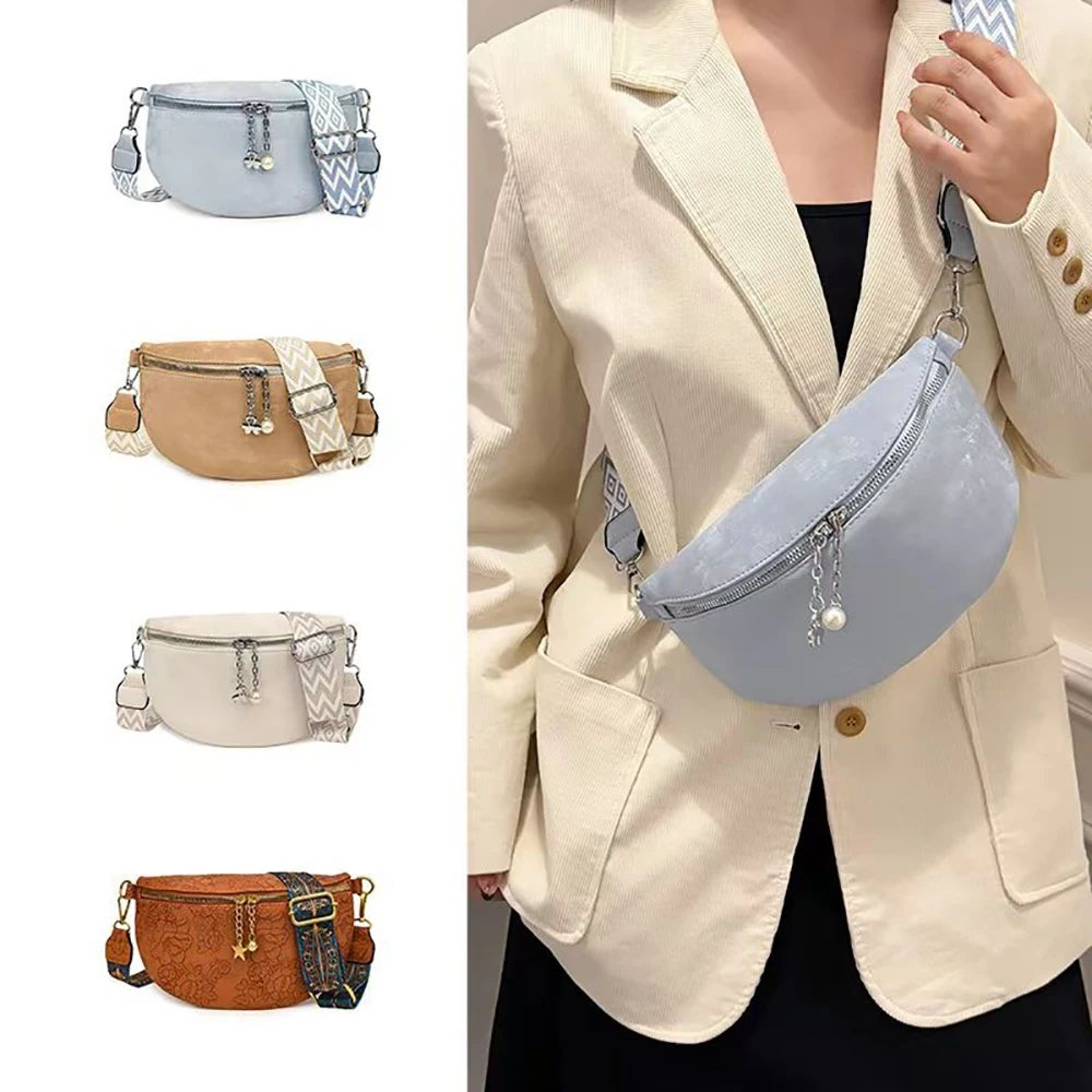 Large Capacity Women Chest Crossbody Bag 0