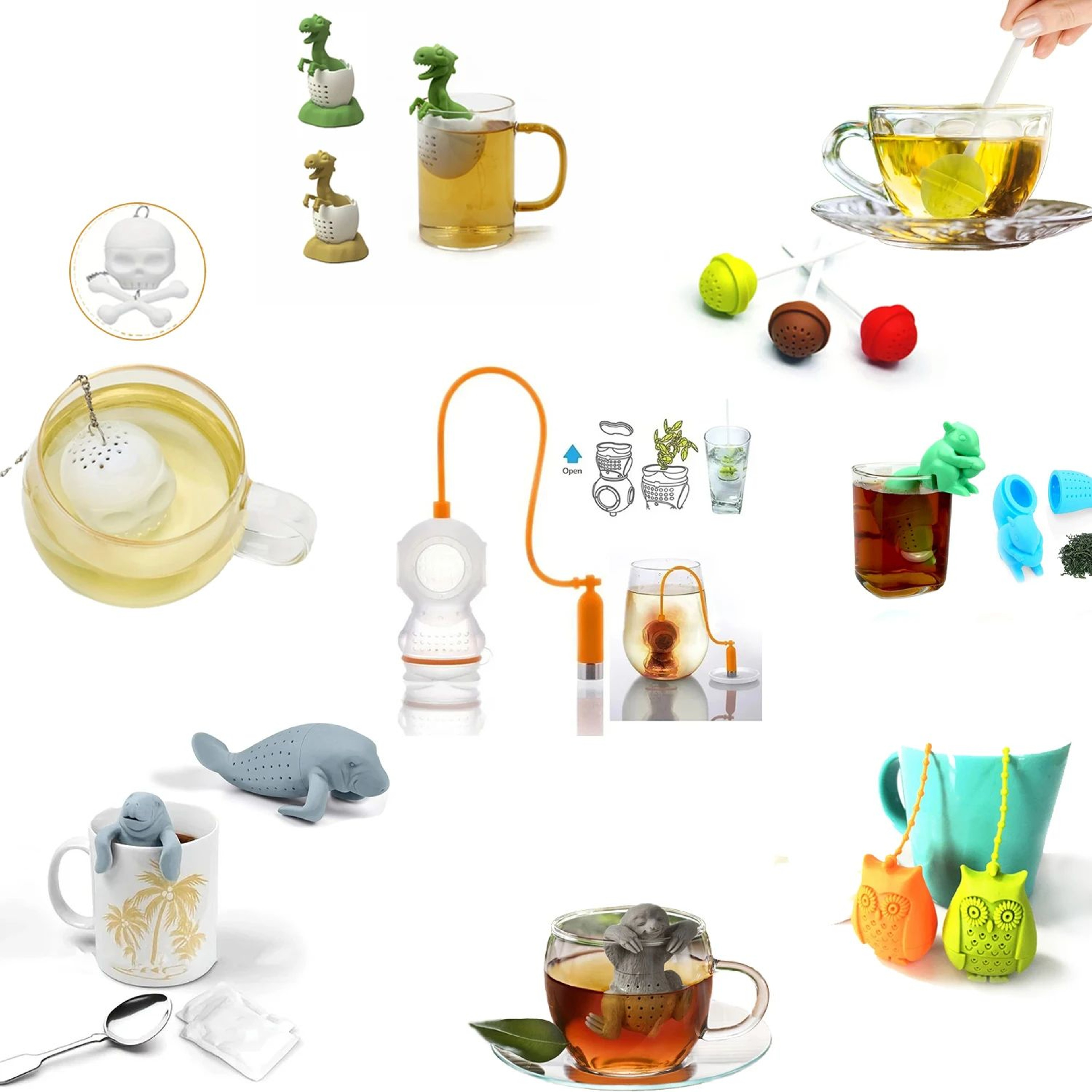 Cute Silicone Tea Infuser Strainer 0