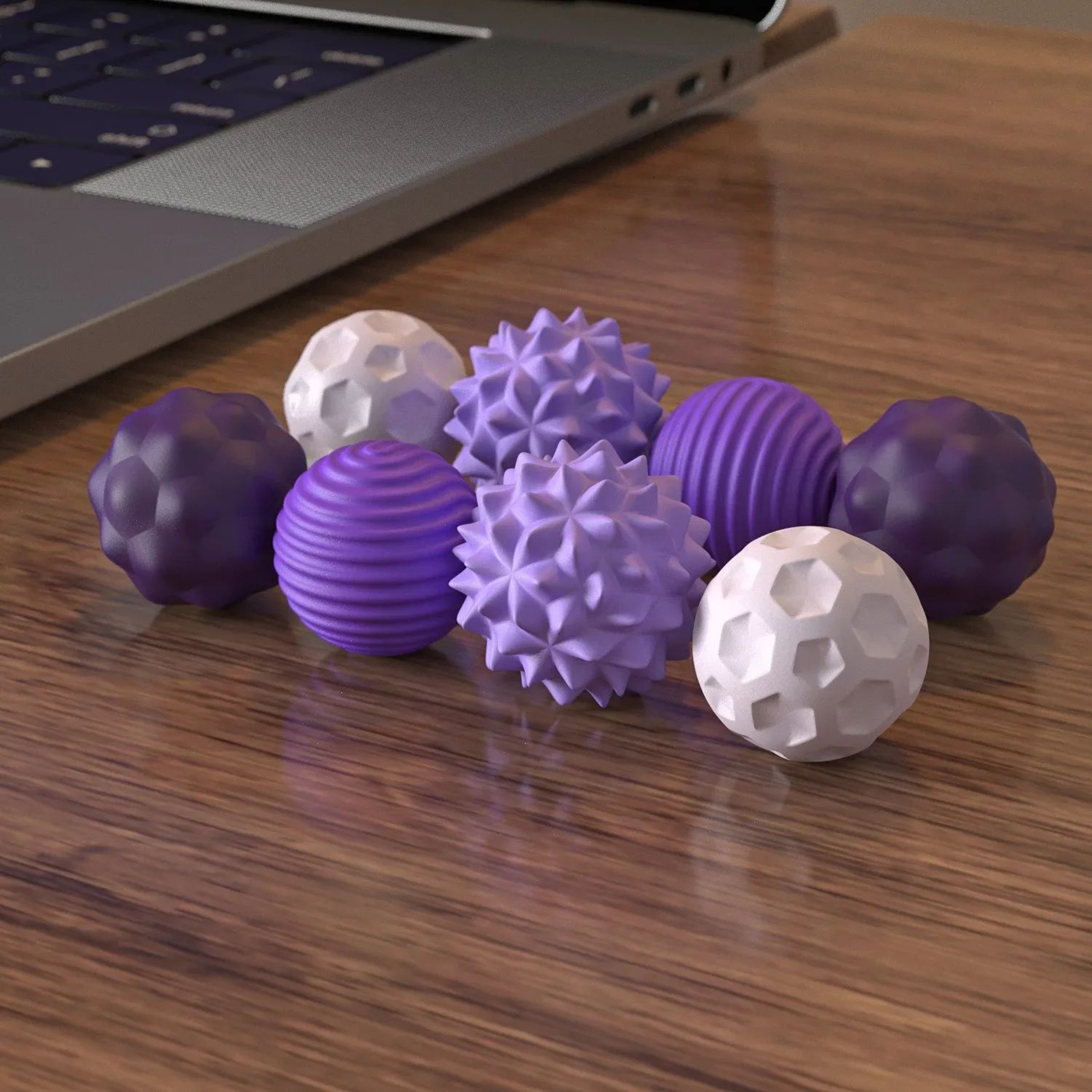 Magnetic Sensory Silicone Massage Ball Set 7