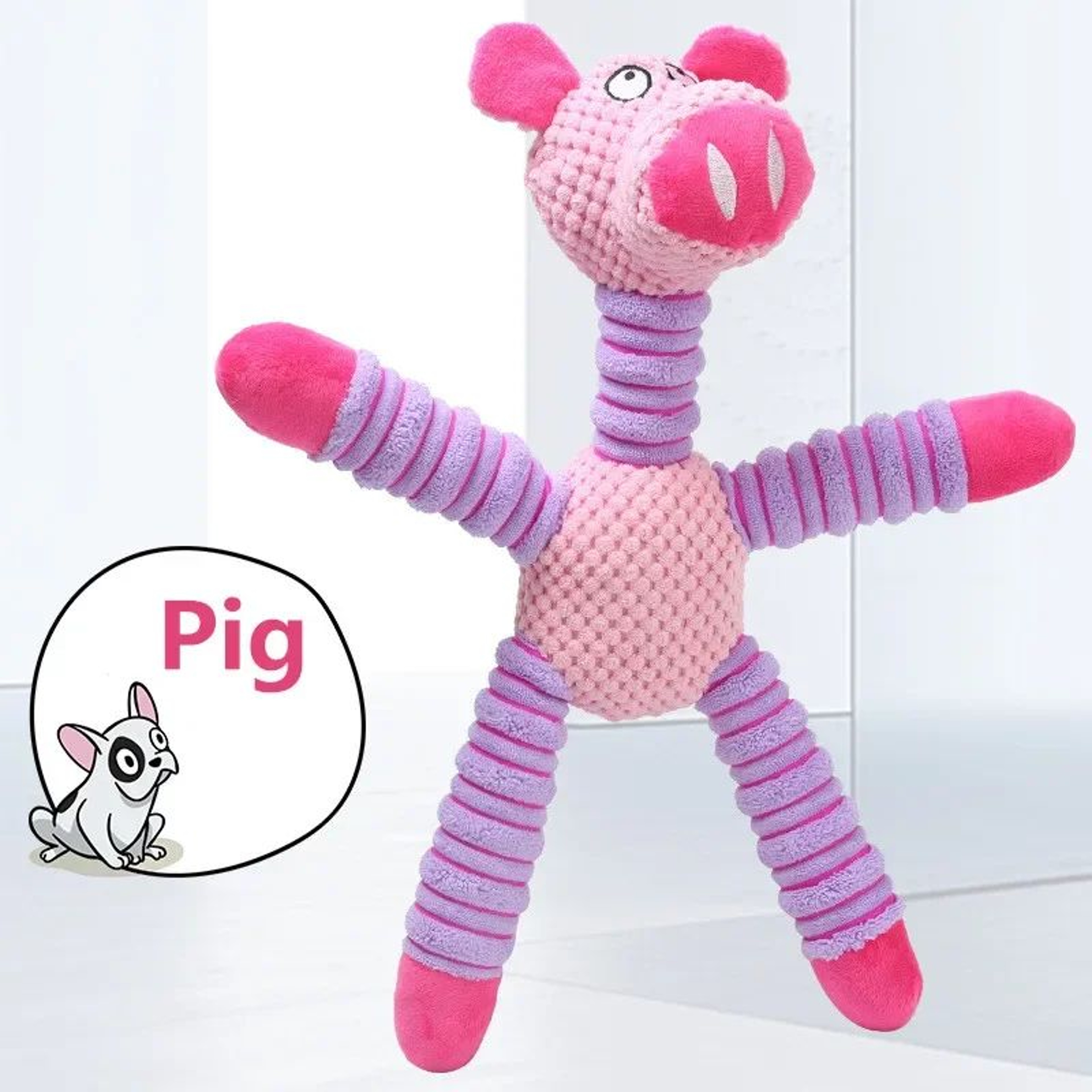 Durable Squeaky Plush Dog Chew Toy 11