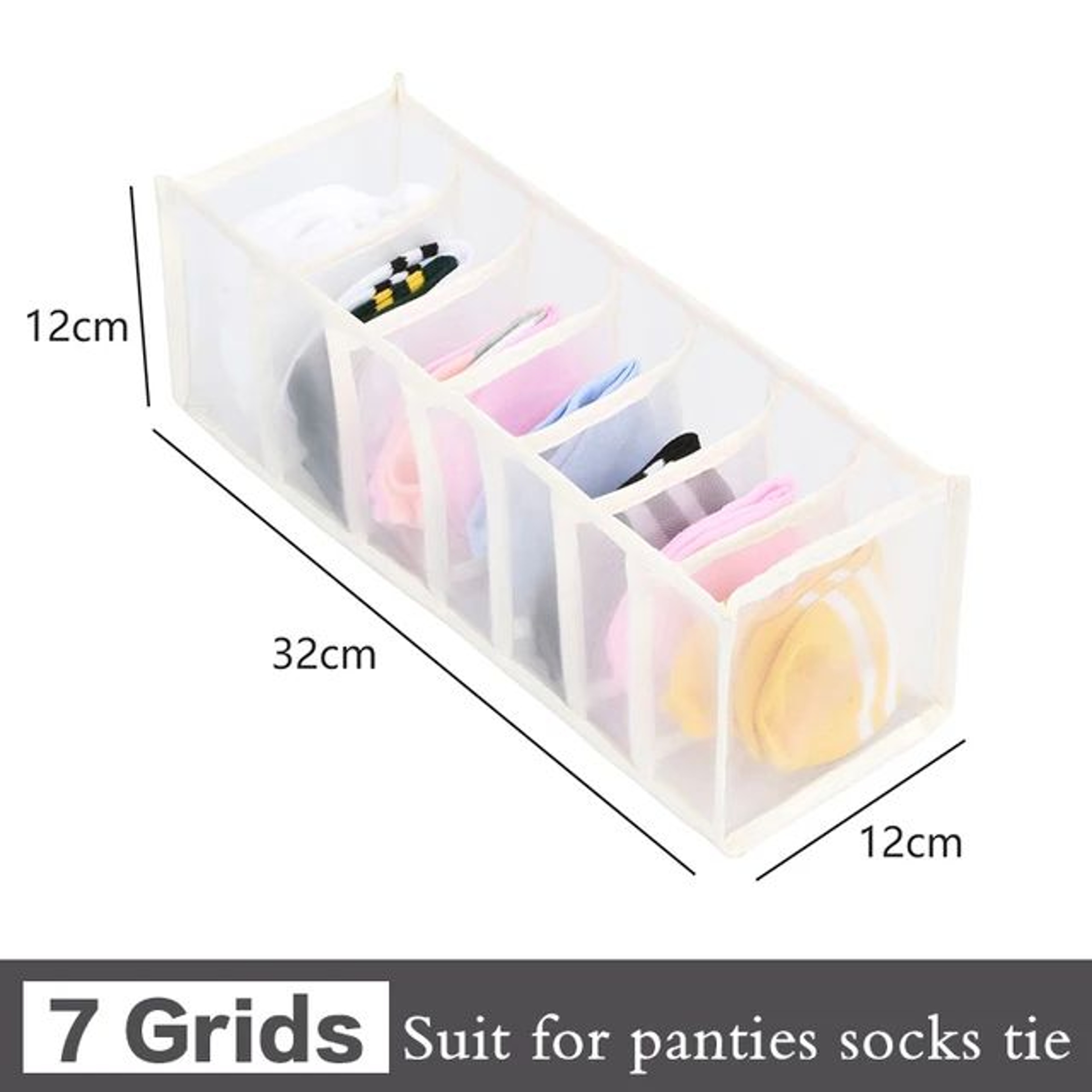 Closet Underwear Drawer Organizer Box 12