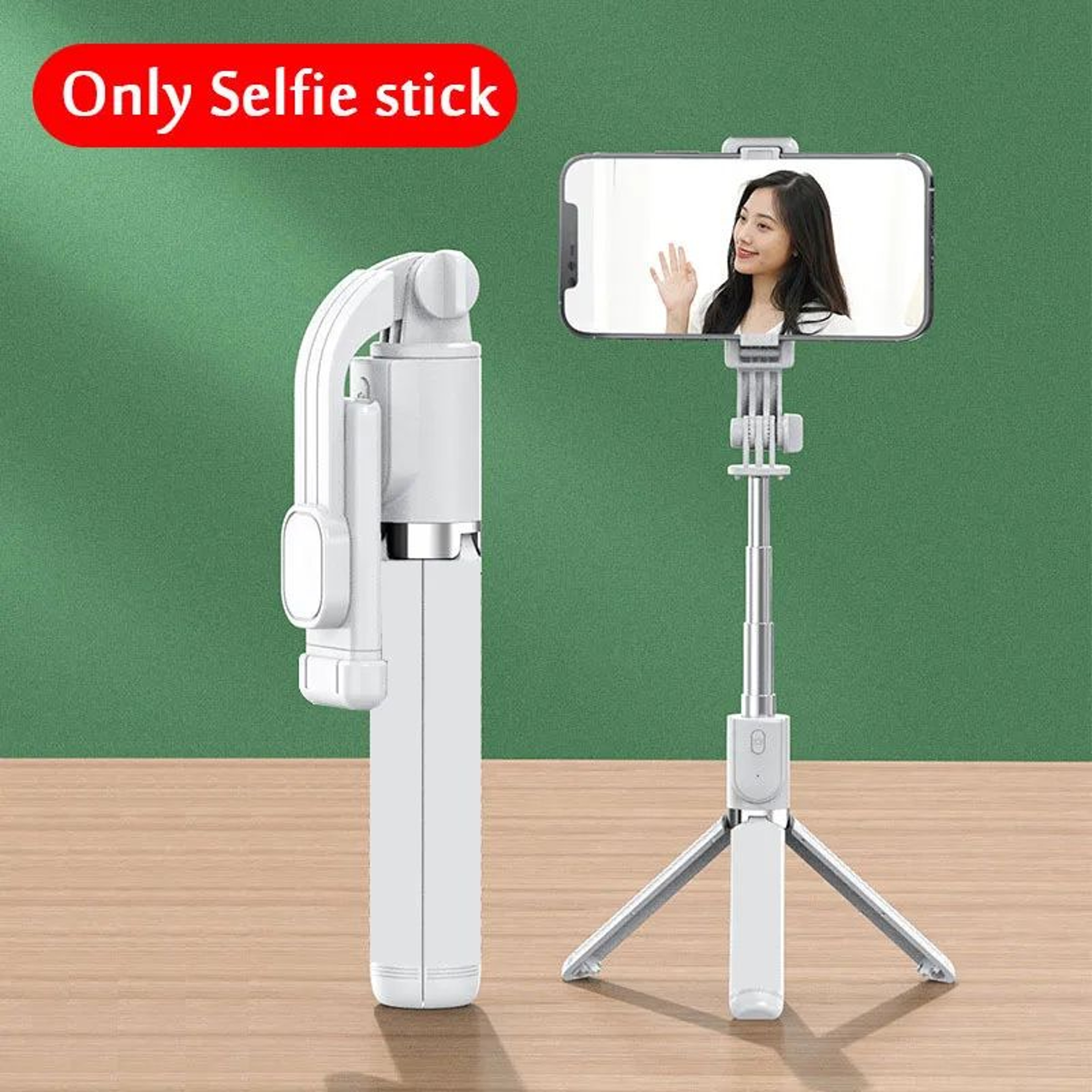 Bluetooth Selfie Stick Tripod With Light 9