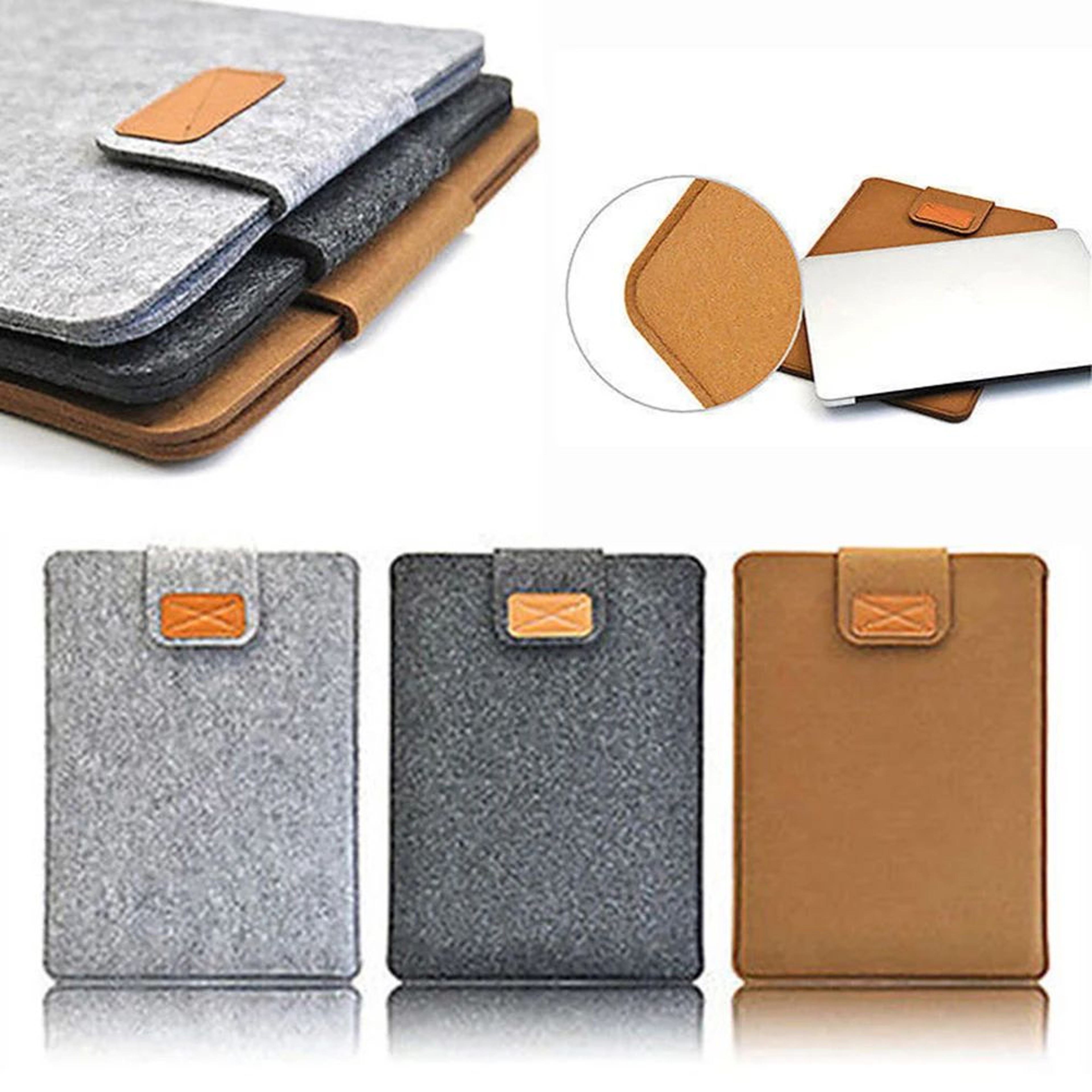 Slim Felt Laptop And Tablet Sleeve Case 0