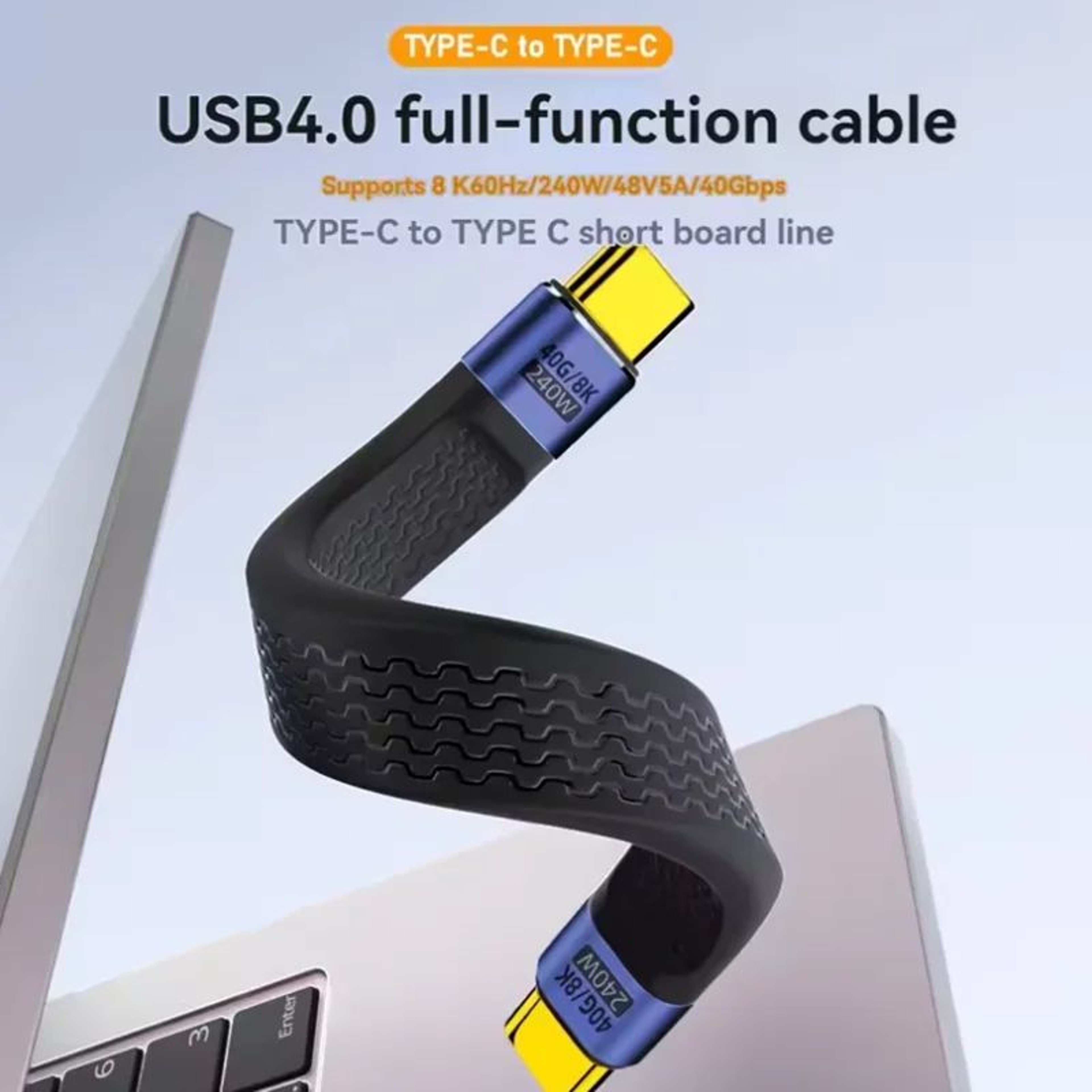 USB4 High Speed Short USB C Cable 5