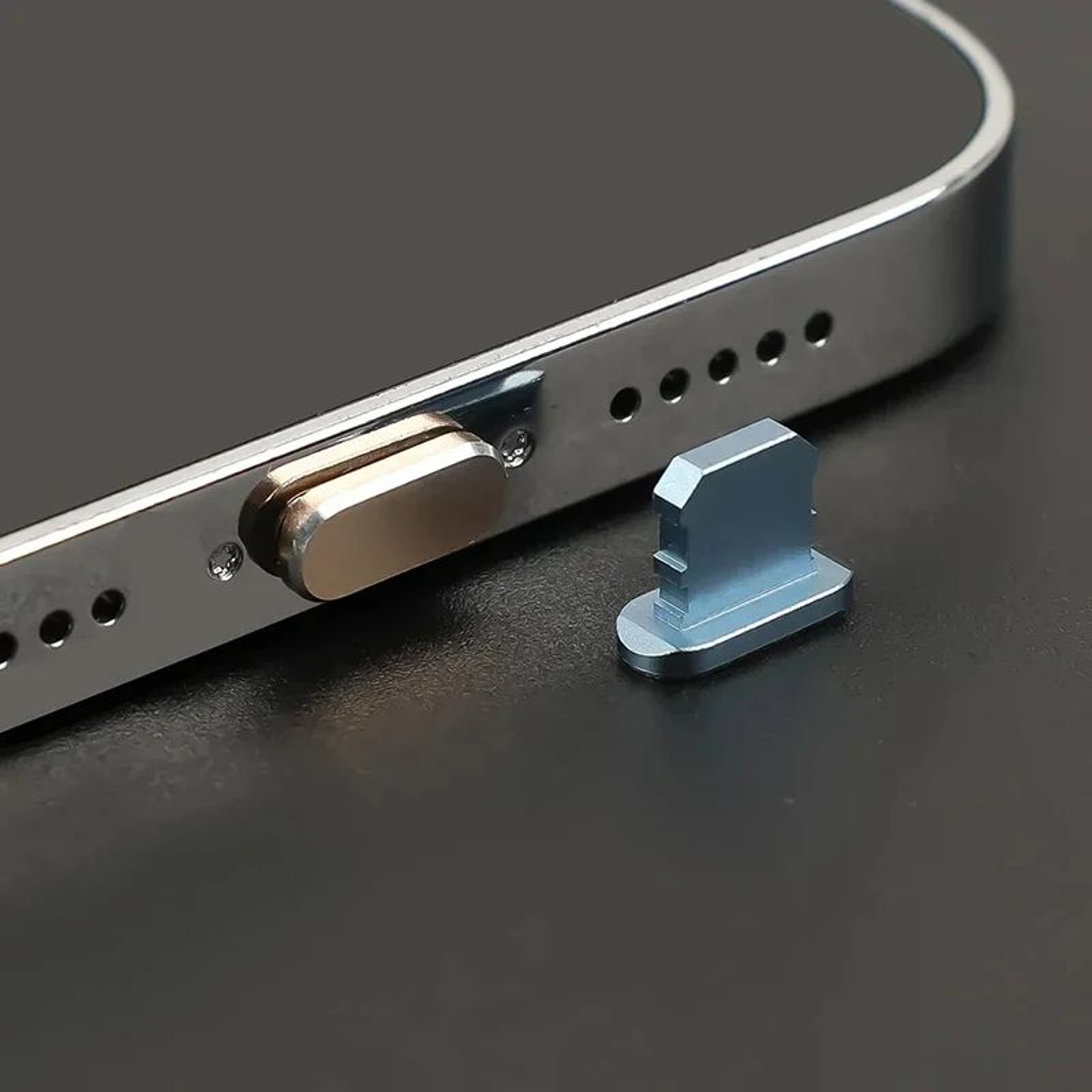 Metal Charging Port Dust Plug For IPhone 1