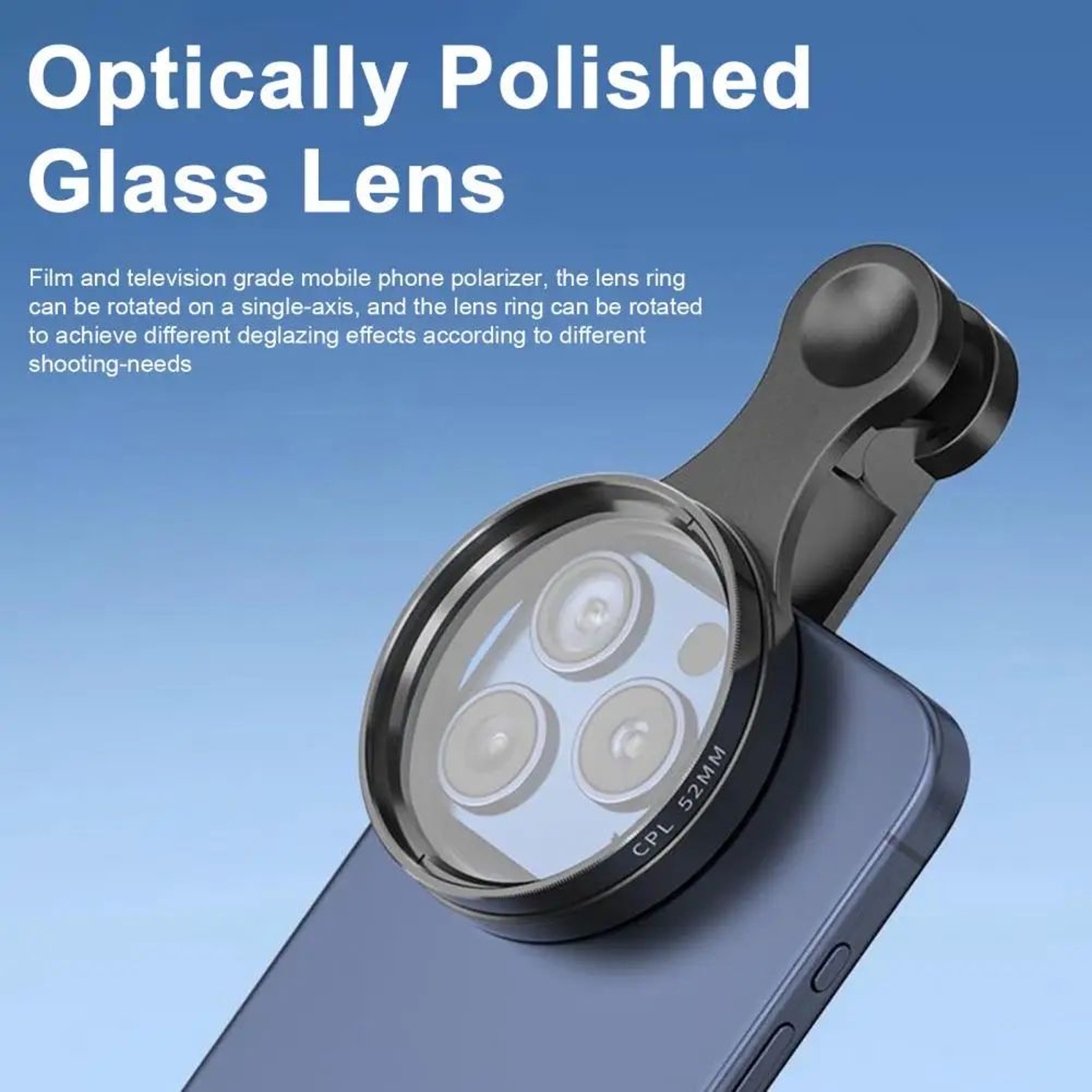 Rotatable Polarized Phone Camera Lens 0