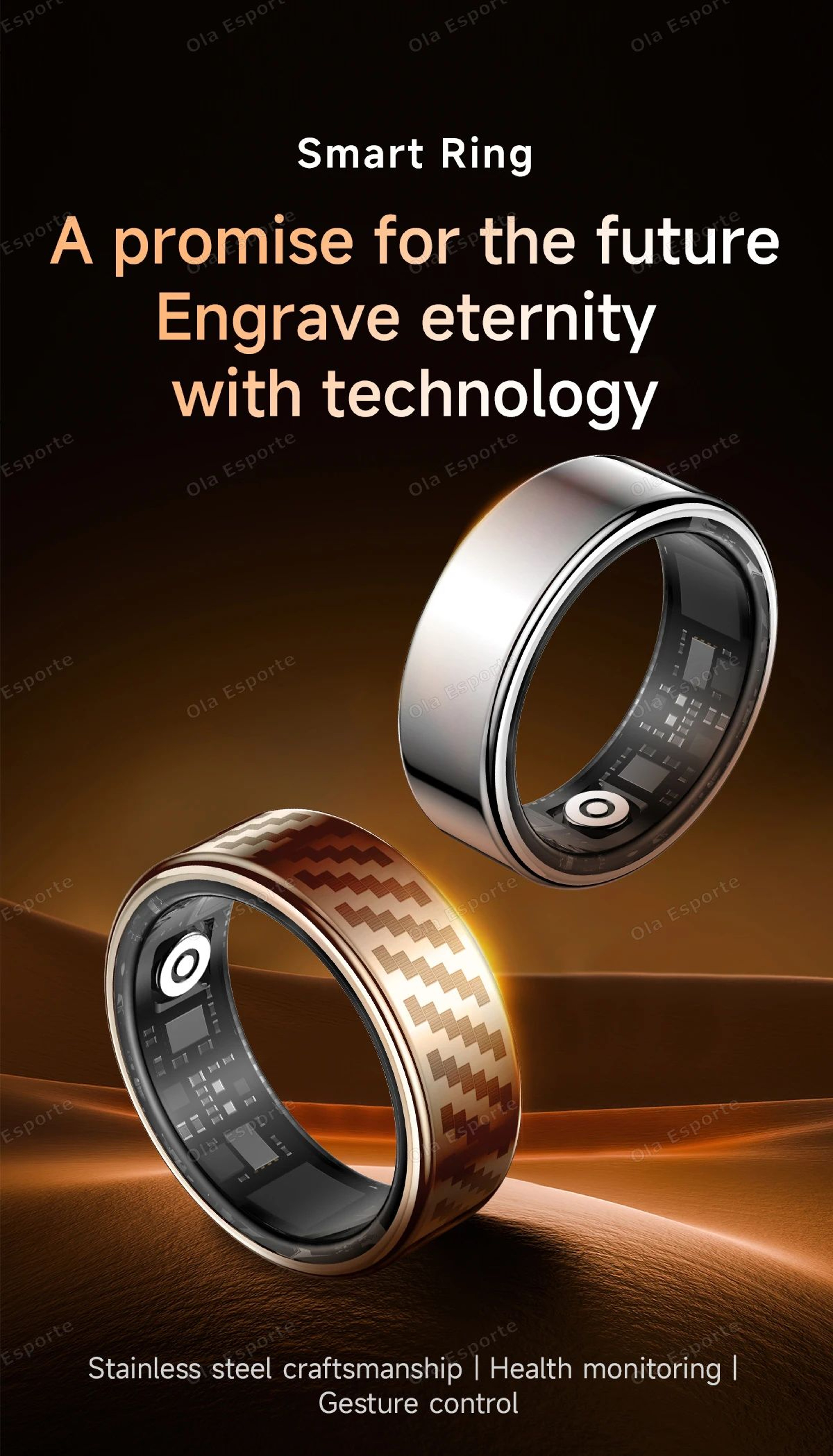 Smart Fitness Ring With Charging Case 6