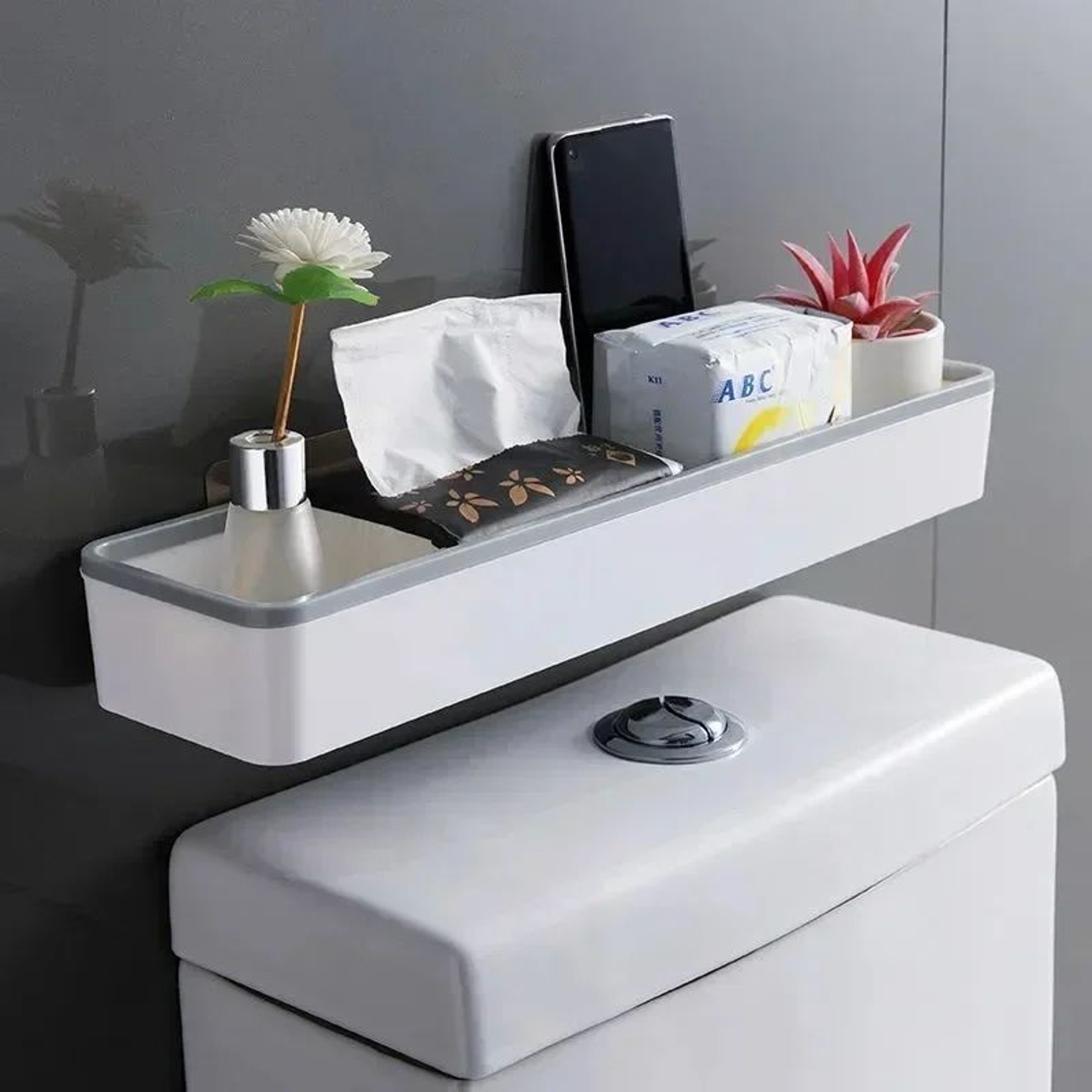 Wall Mounted Over Toilet Storage Shelf 2