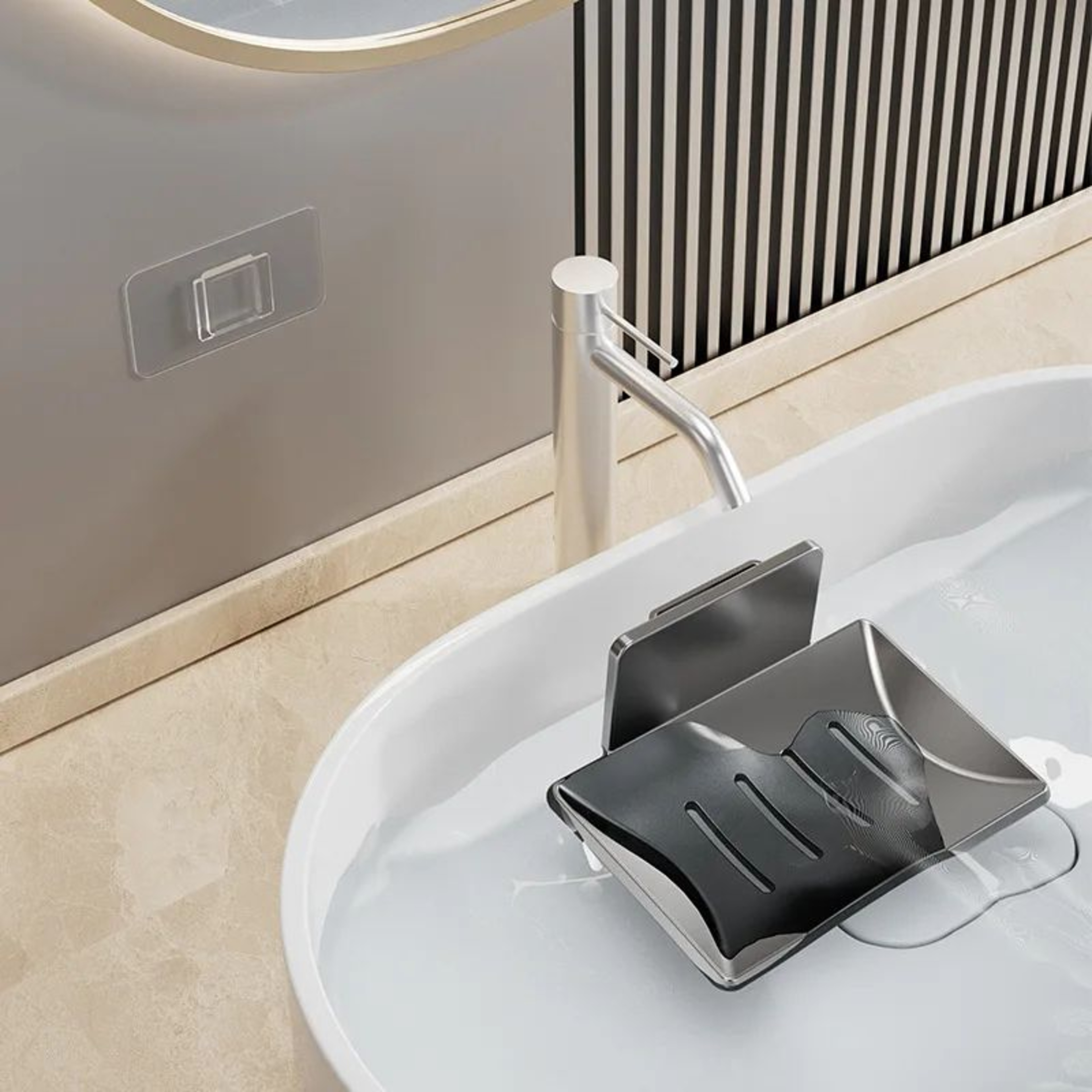 Wall Mounted Aluminum Bathroom Soap Dish 3