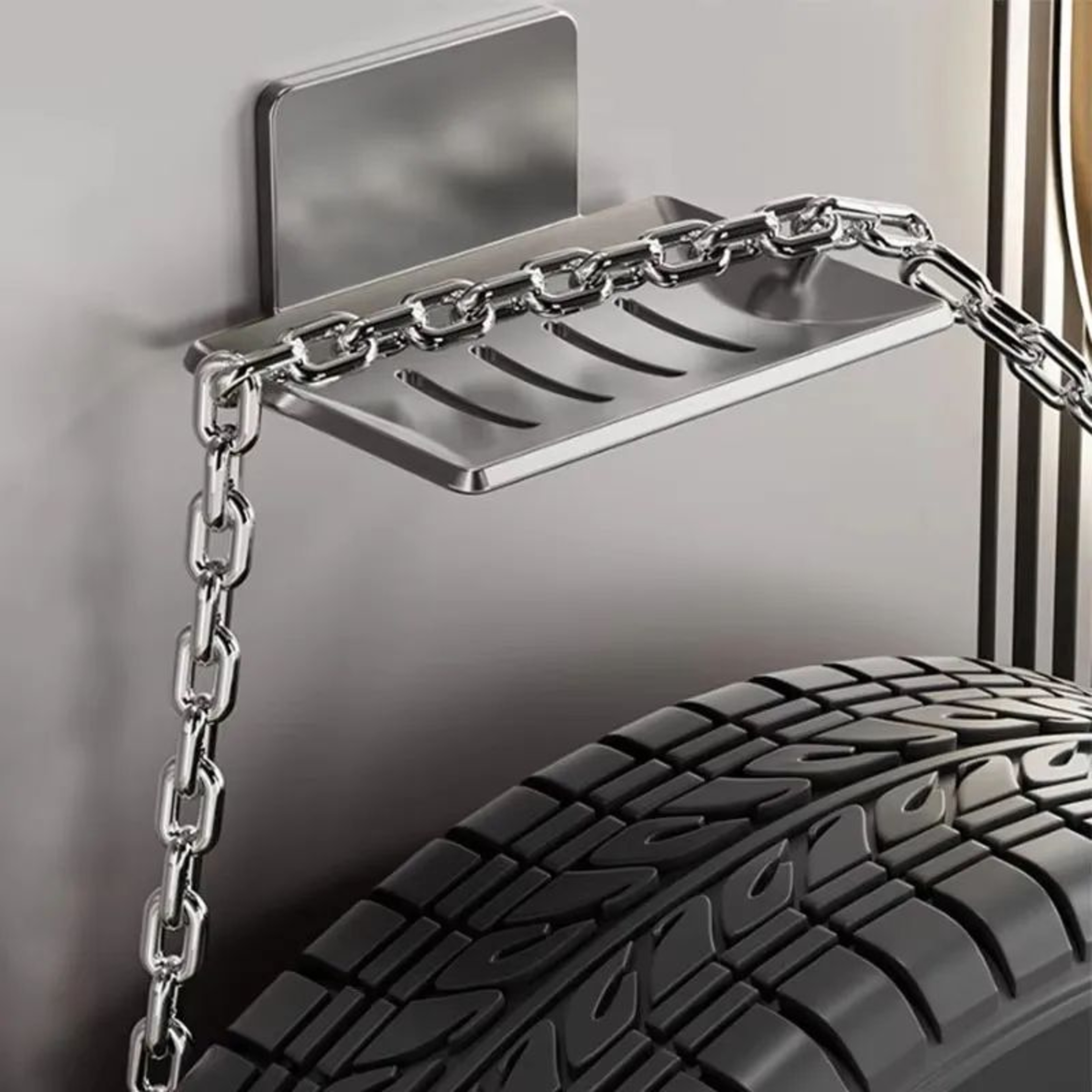 Wall Mounted Aluminum Bathroom Soap Dish 4