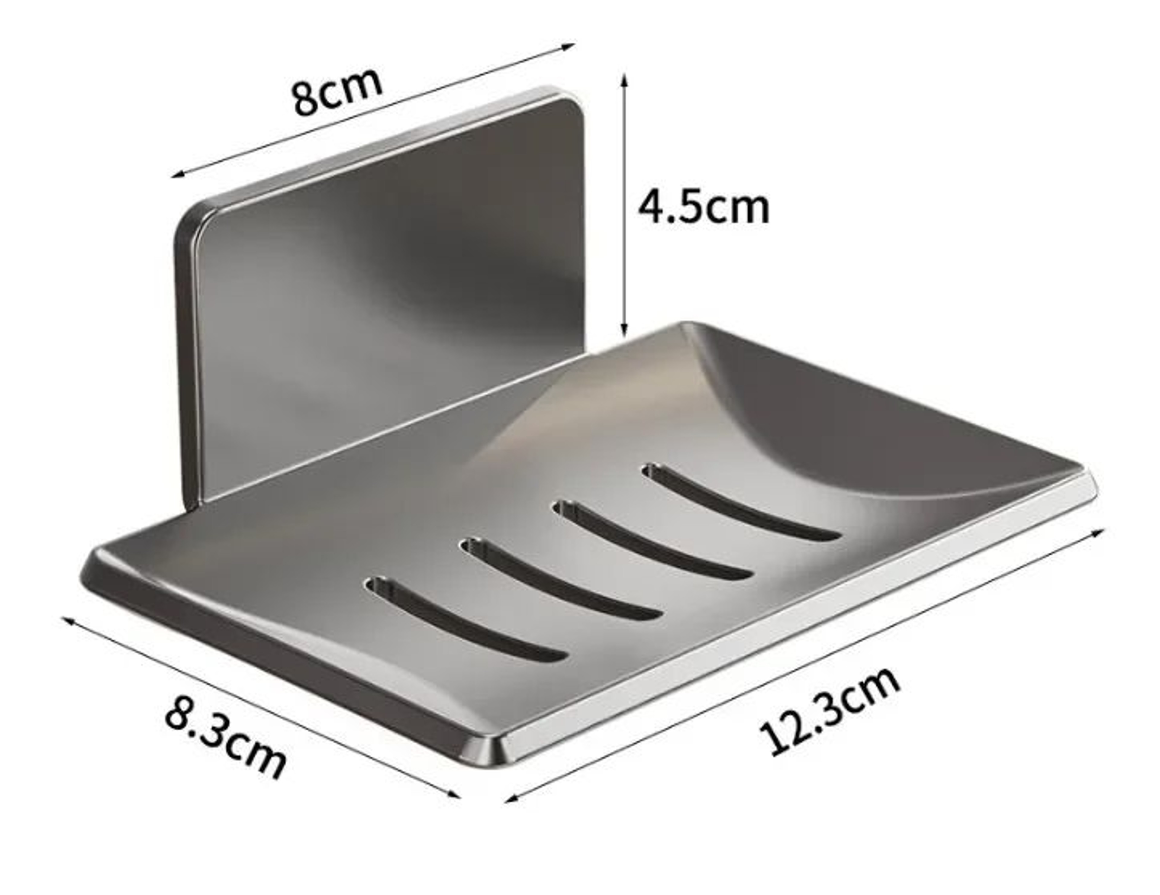 Wall Mounted Aluminum Bathroom Soap Dish 7