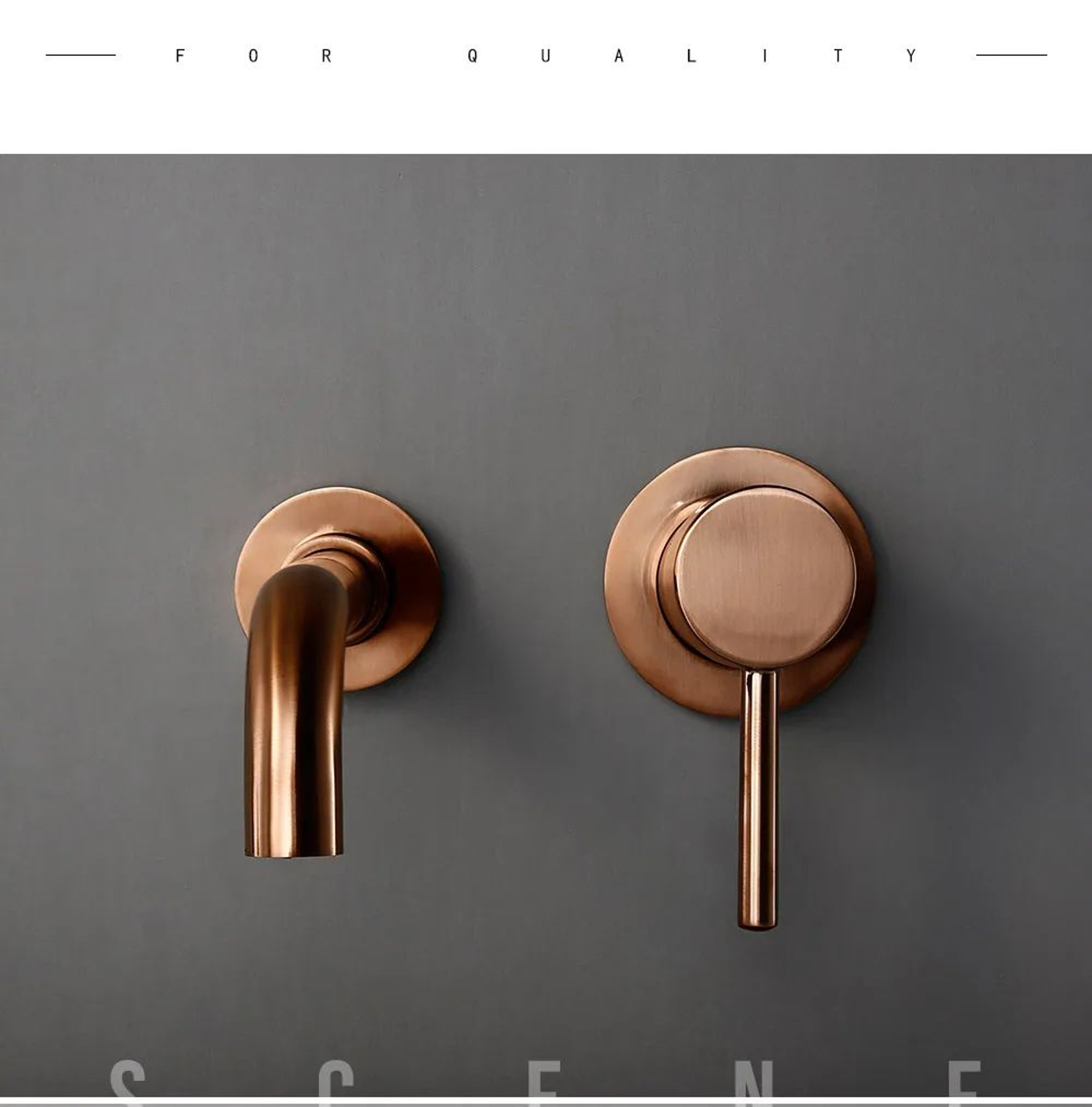 Rose Gold Brass Bathroom Faucet 8