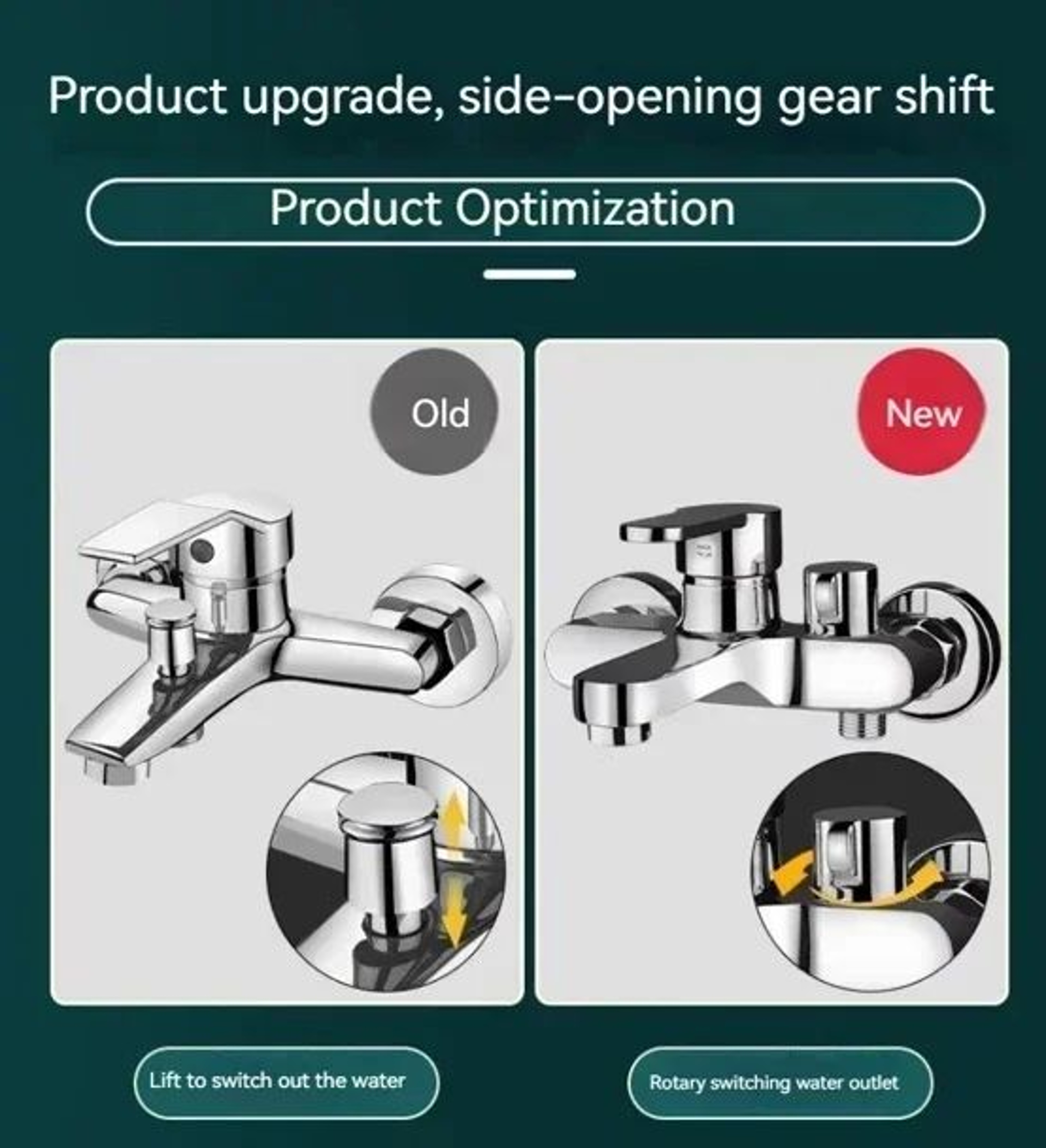 Bathroom Shower Faucet Mixing Valve Set 7