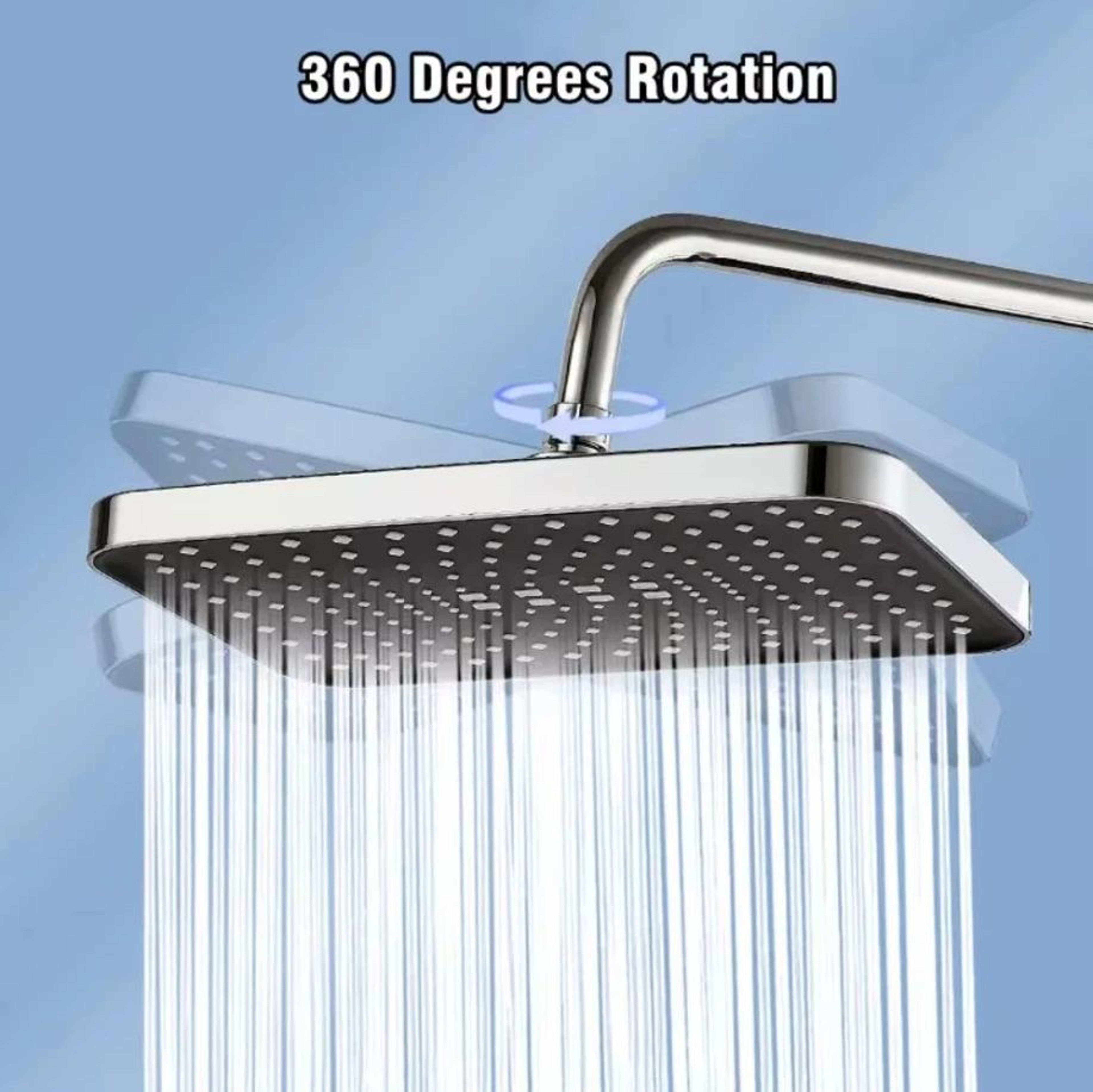 12 Inch Rain  Handheld Shower Set 6