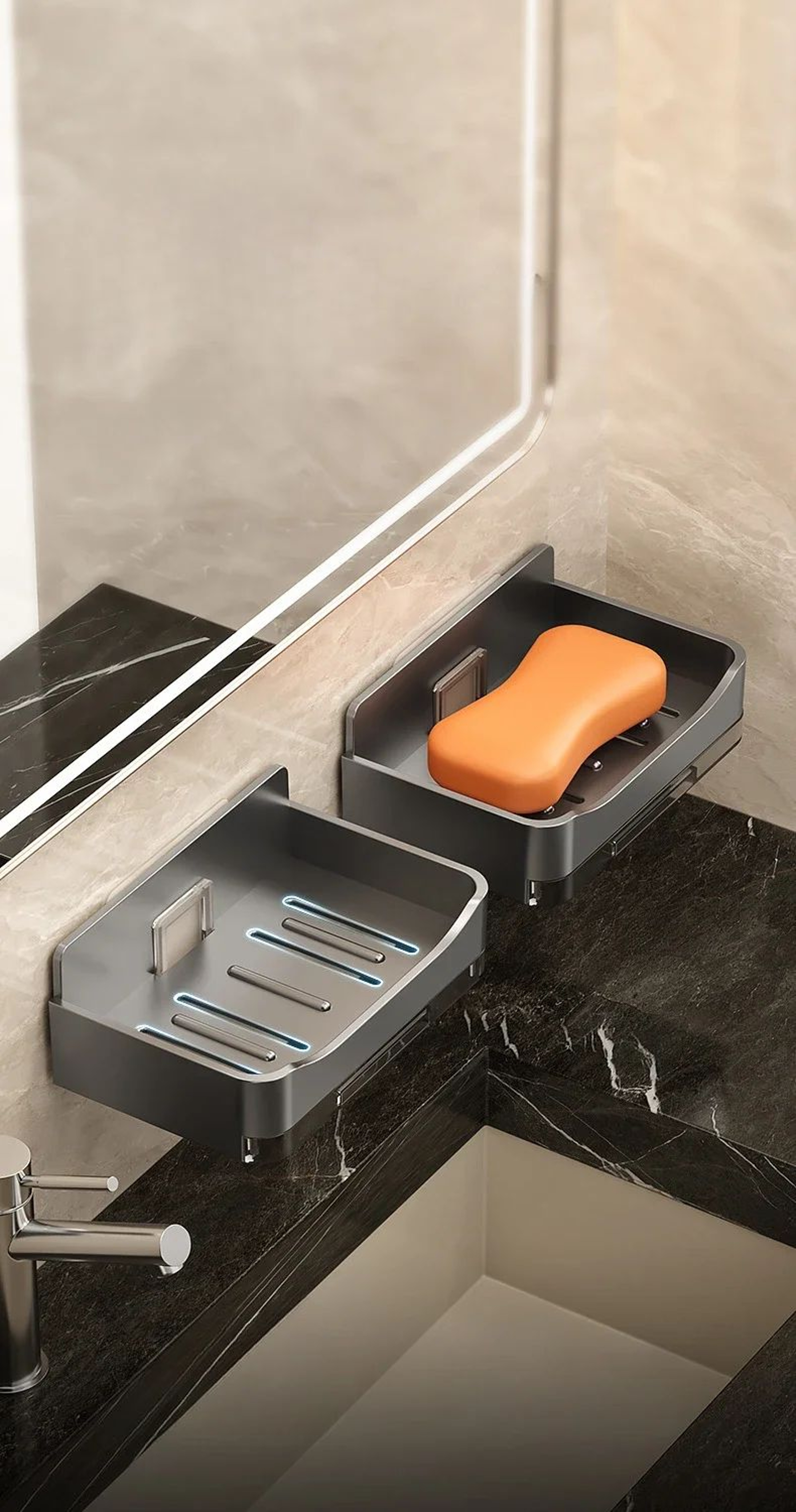 NoDrill Wall Mounted Soap  Sponge Holder 6