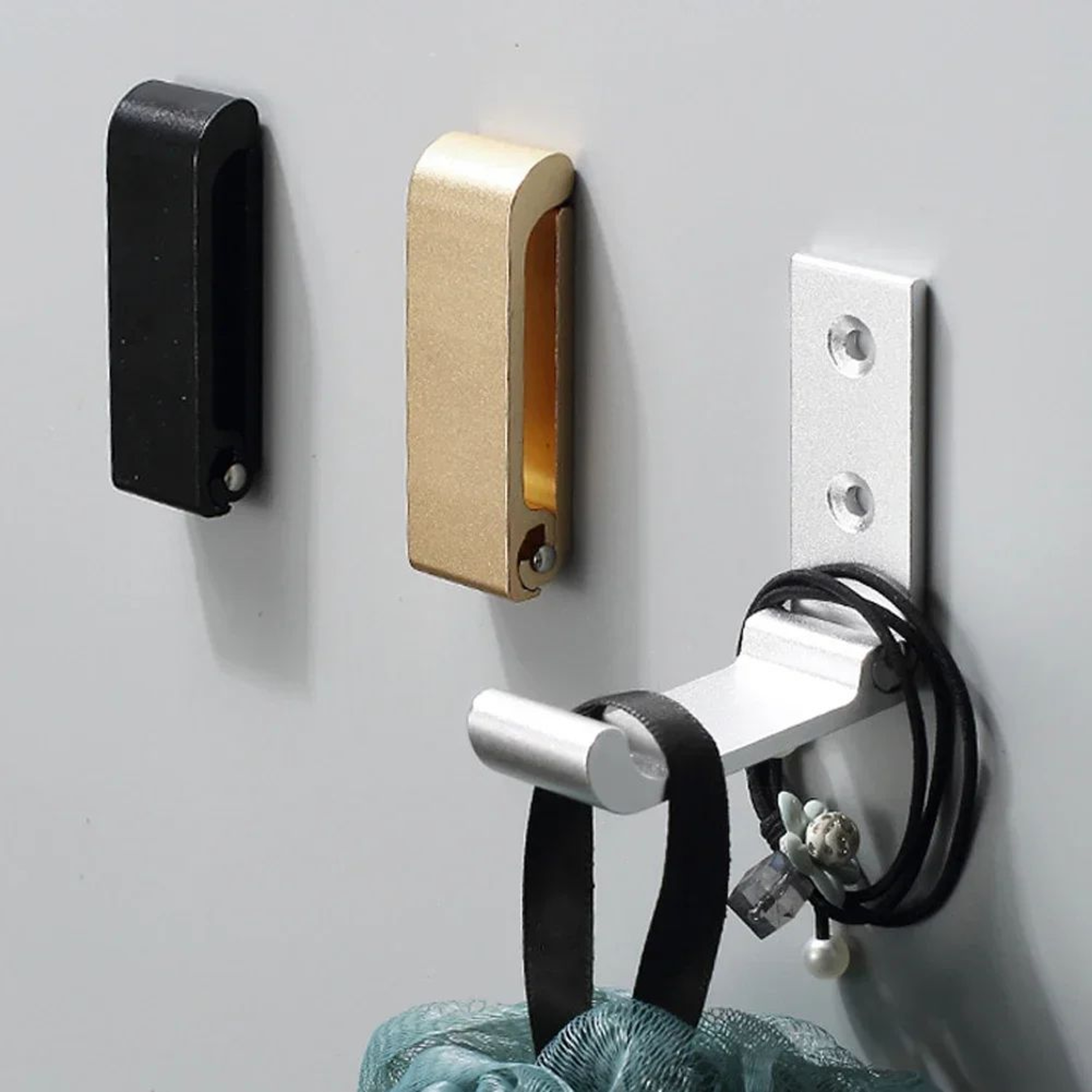 Matte Black Folding Wall Hook 9
