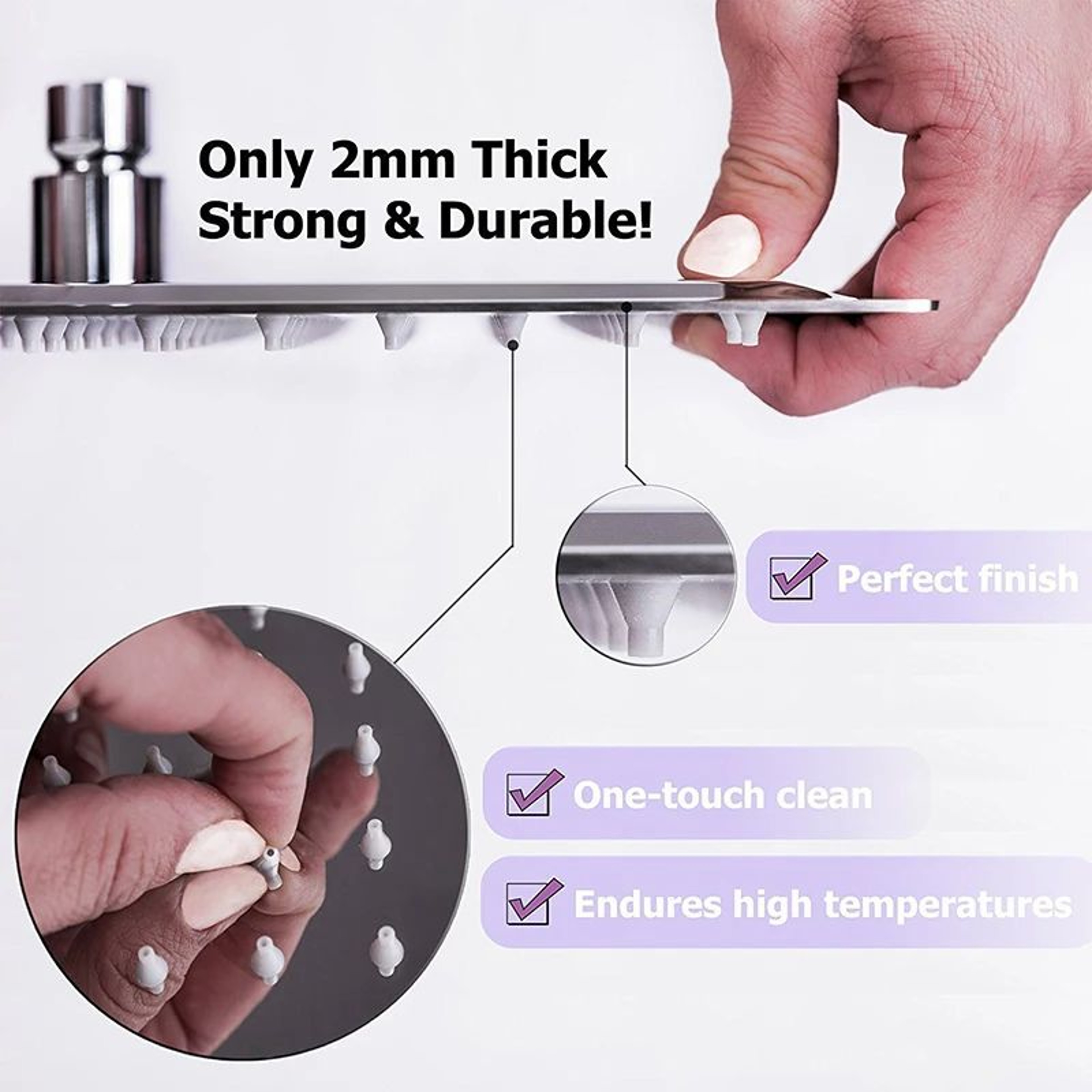 High Pressure Waterfall Shower Head 7