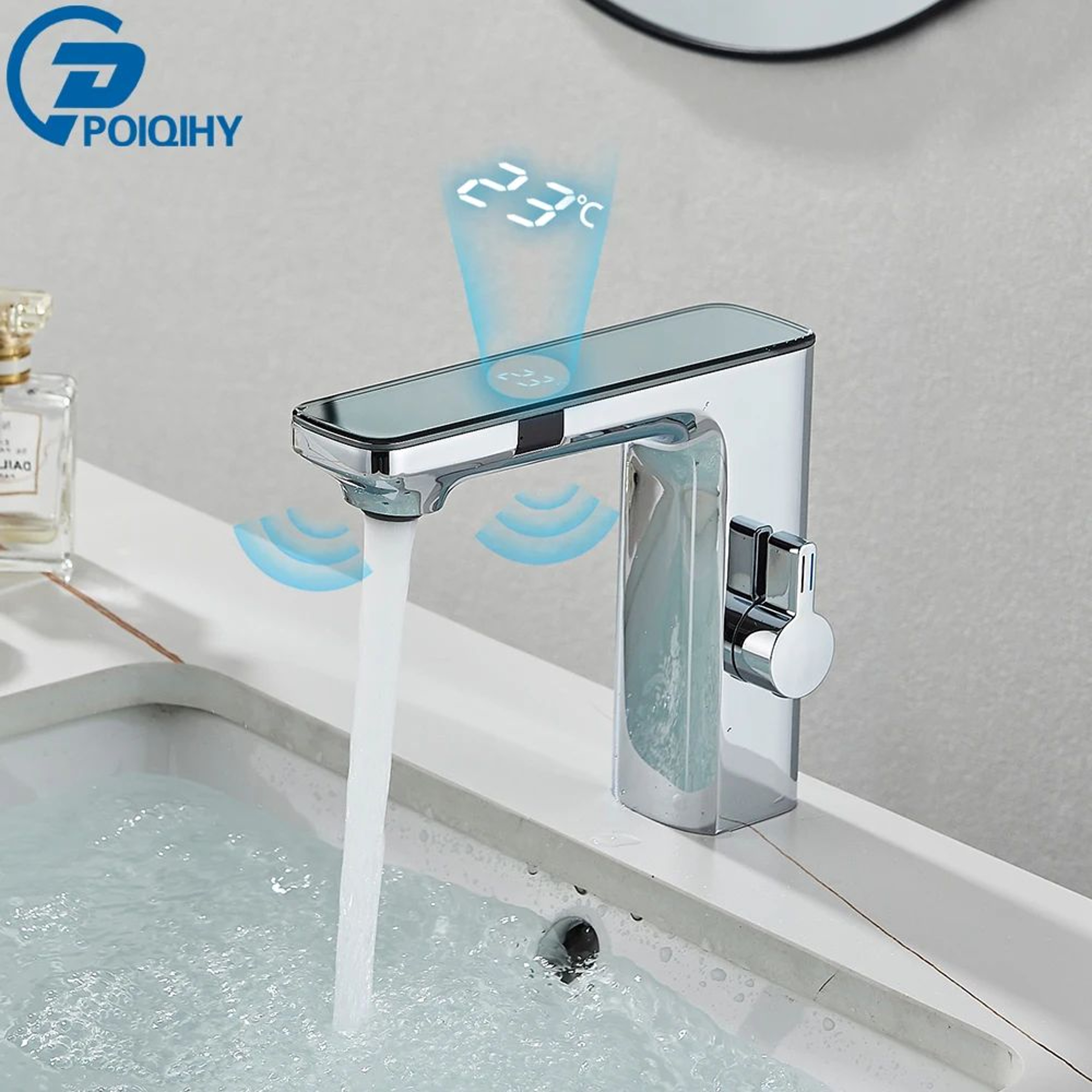 Smart Touchless Basin Faucet With Digital Display 16
