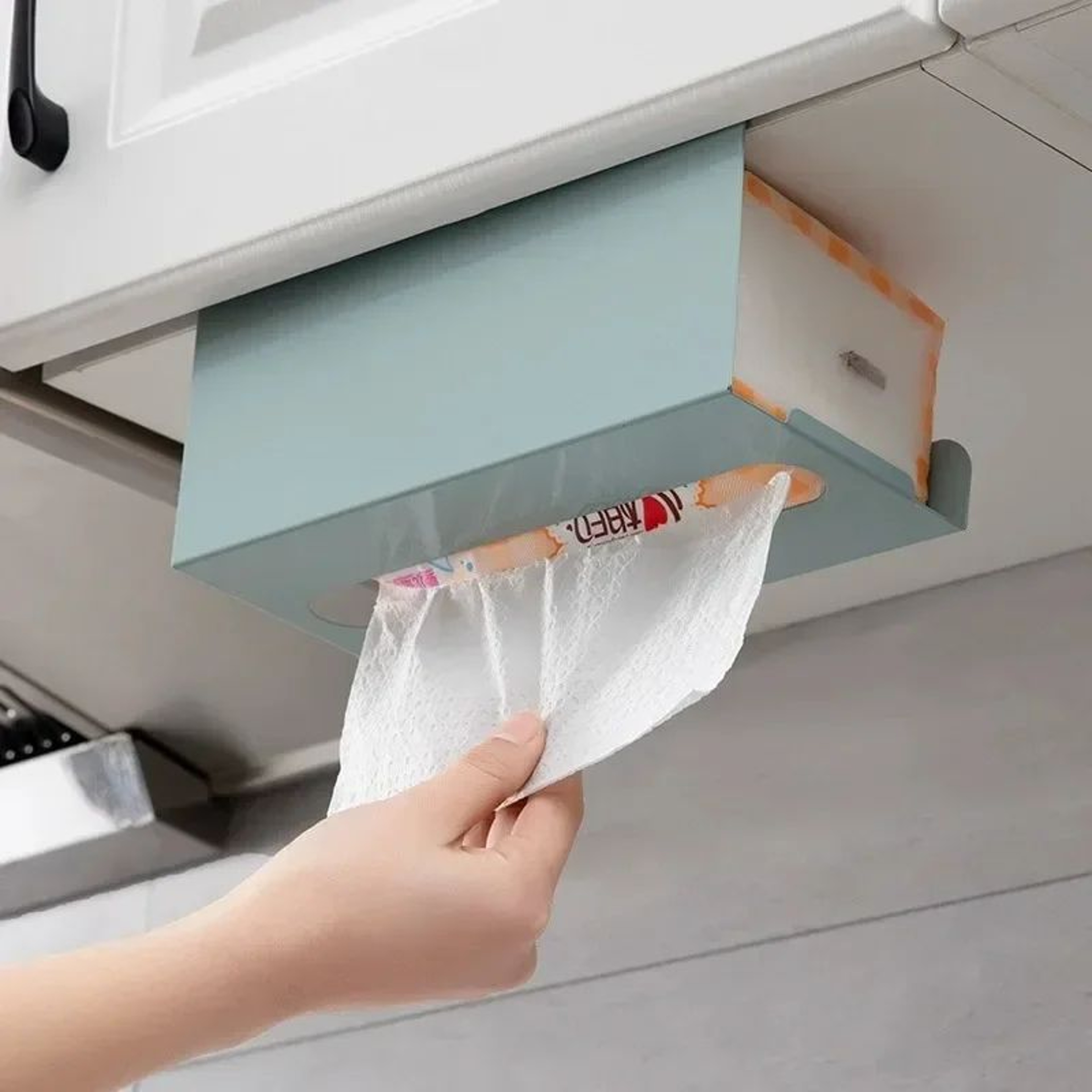 Under Cabinet Paper Towel Holder Desk Kitchen Accessories 0