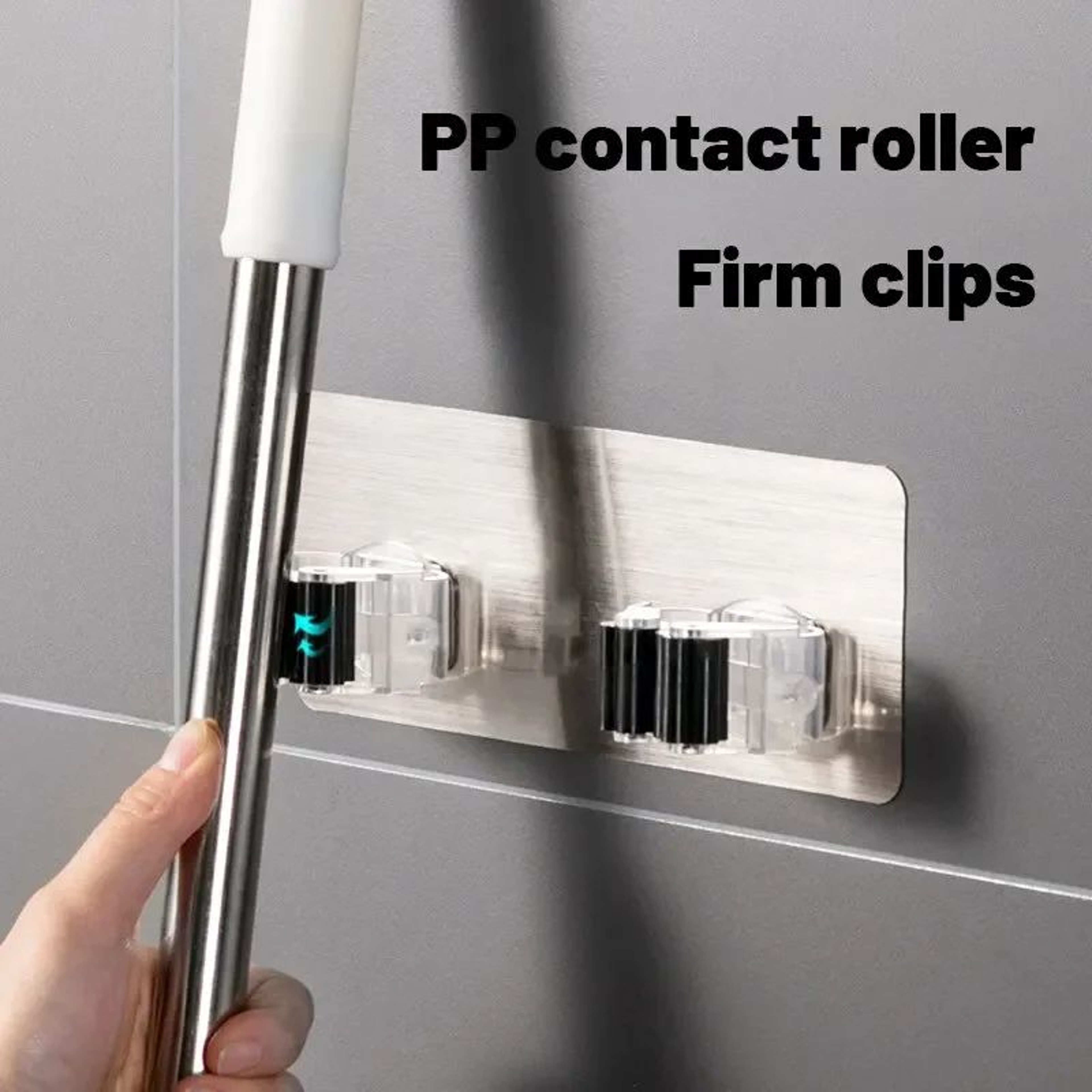 NoDrill Roller Mop  Broom Holder 3