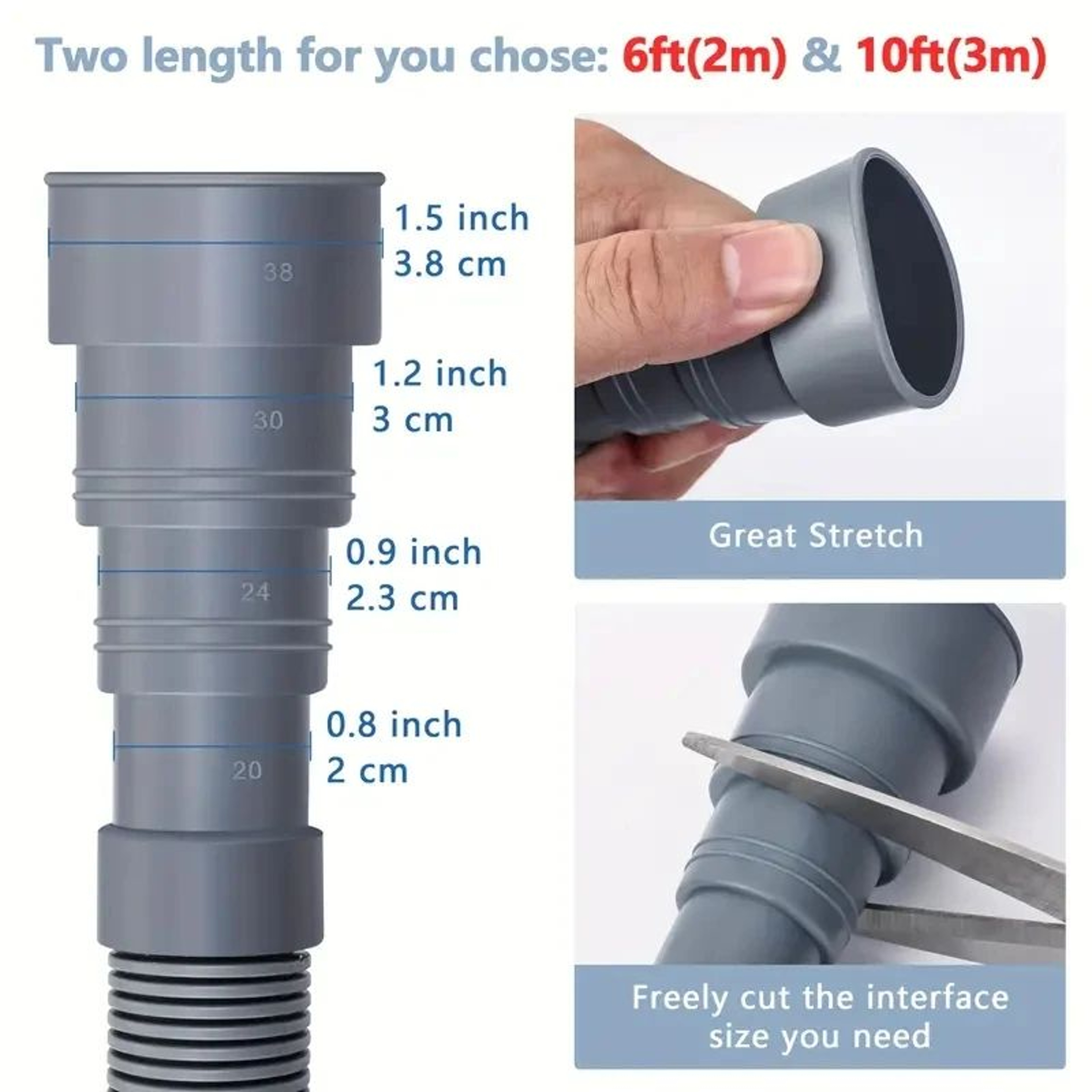 Flexible Washing Machine Drain Hose Extension 3
