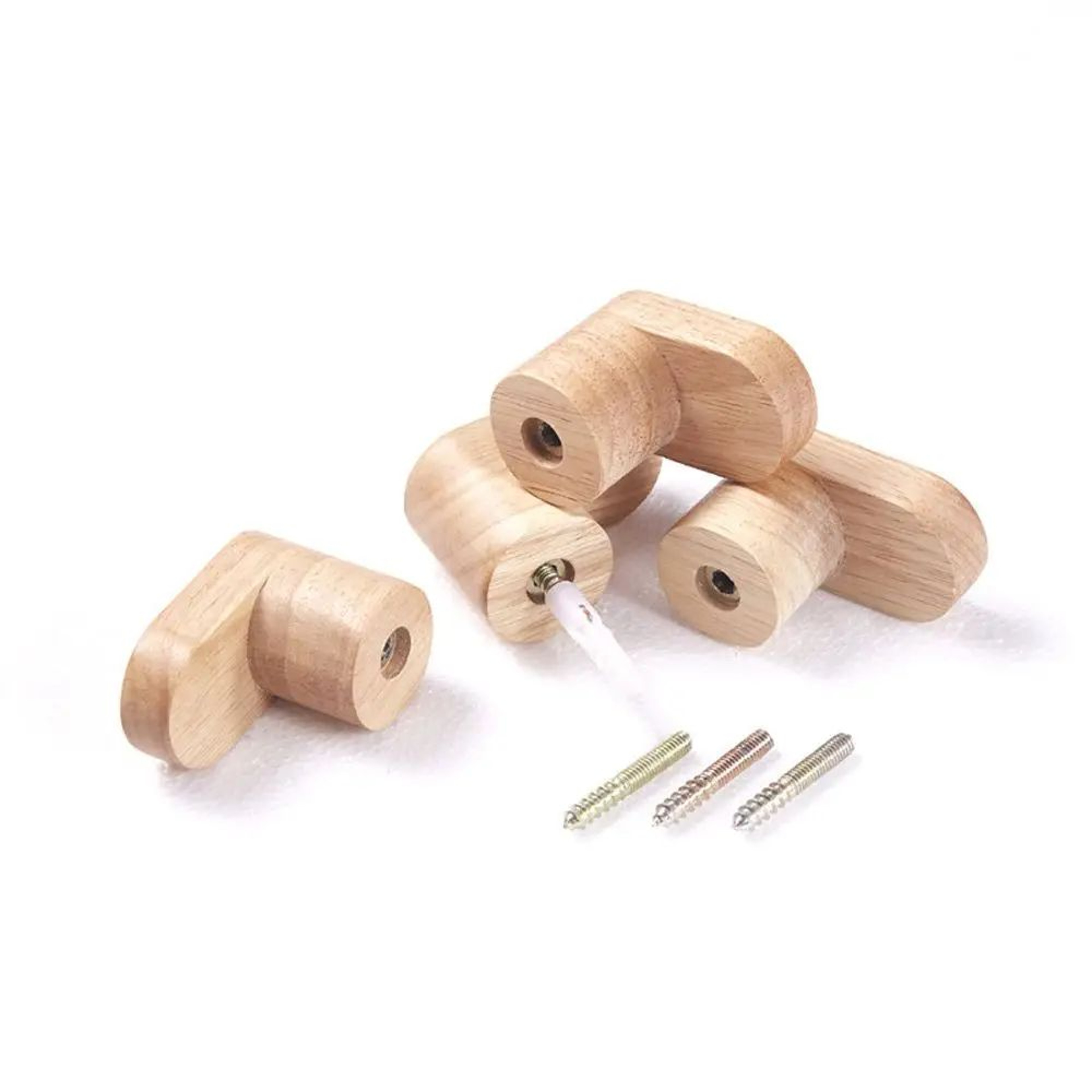 Wooden WallMounted Hook Organizer 4