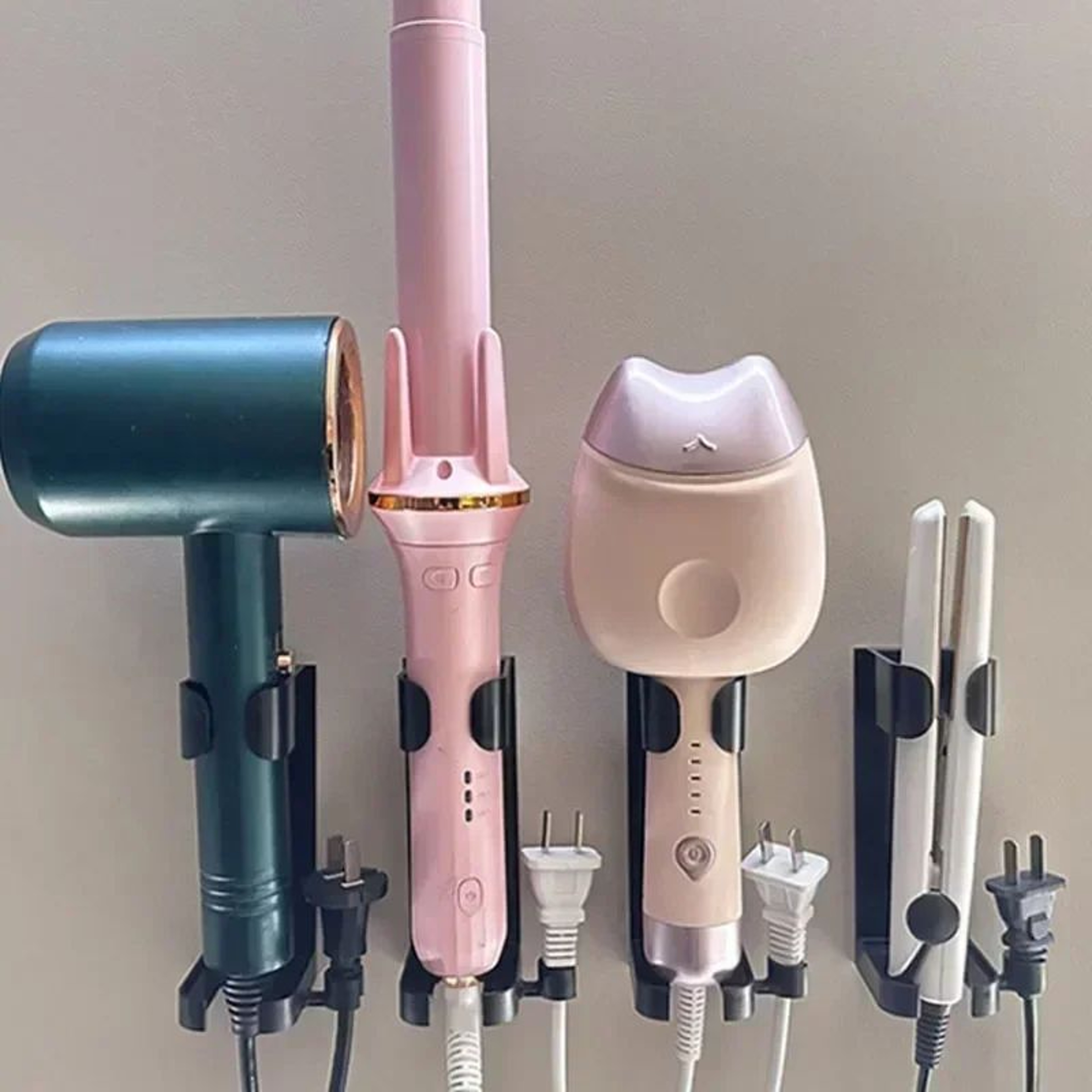WallMounted Hair Tool Organizer 0