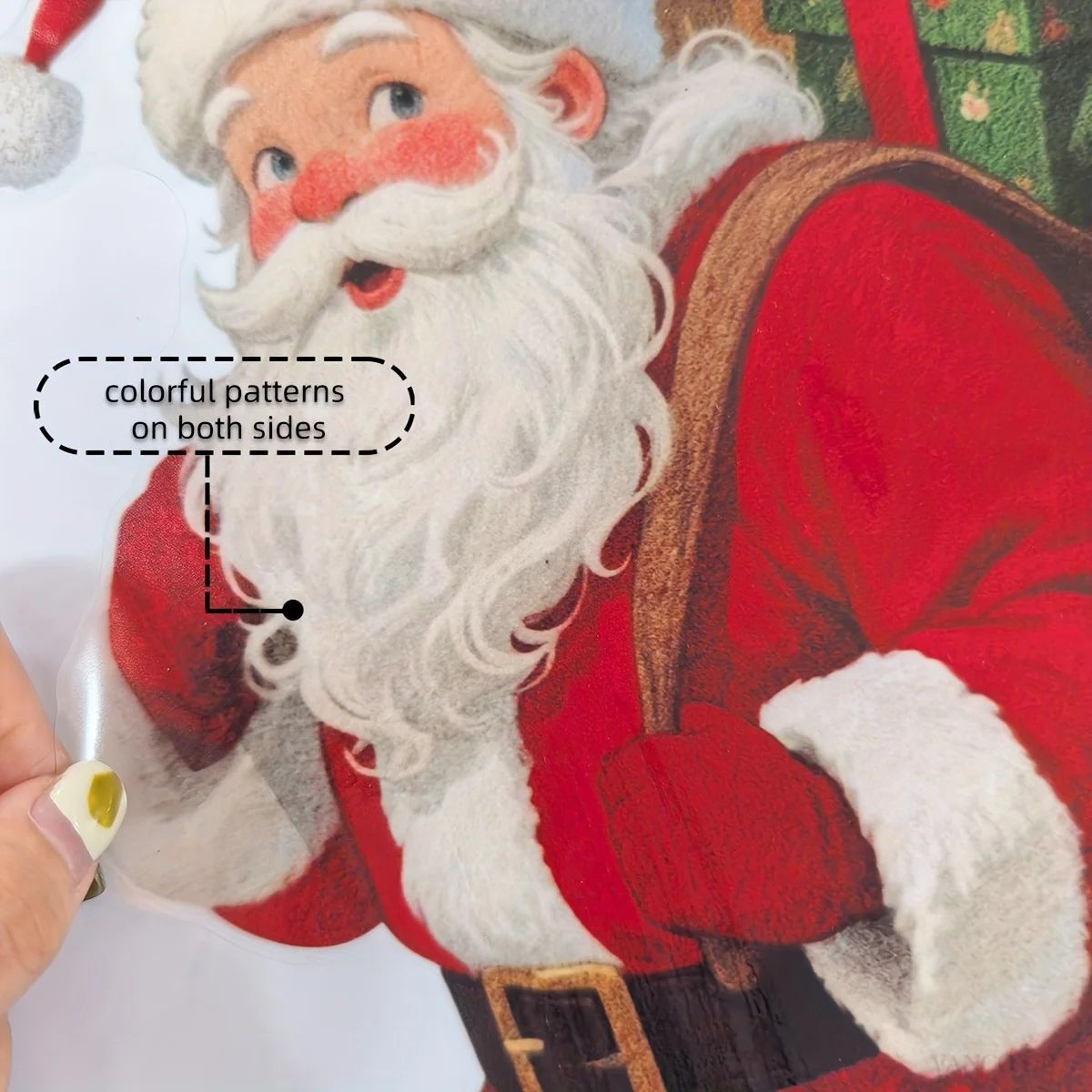 Peeking Santa Static Christmas Decoration 7