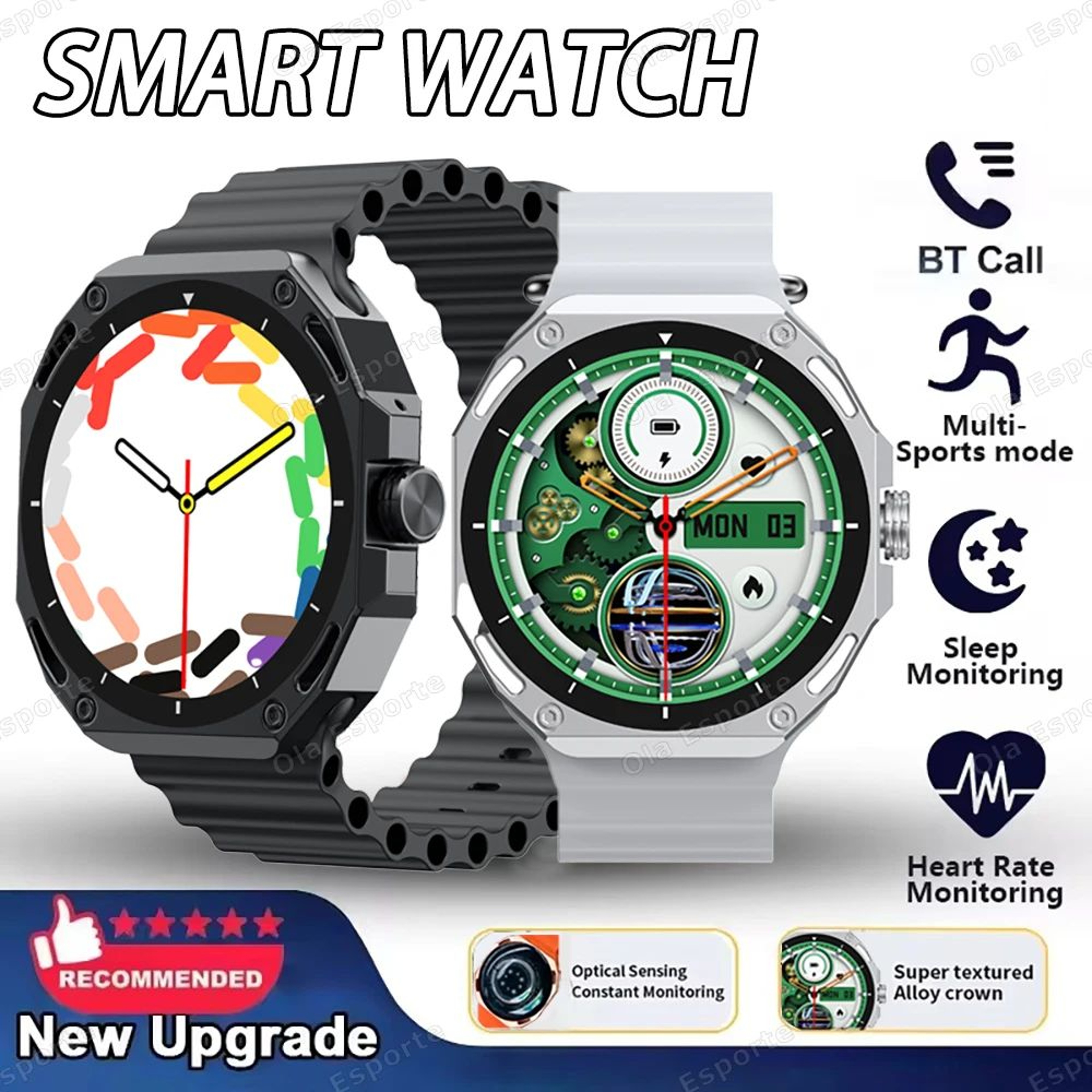 Smart Fitness Watch With AMOLED Display 0