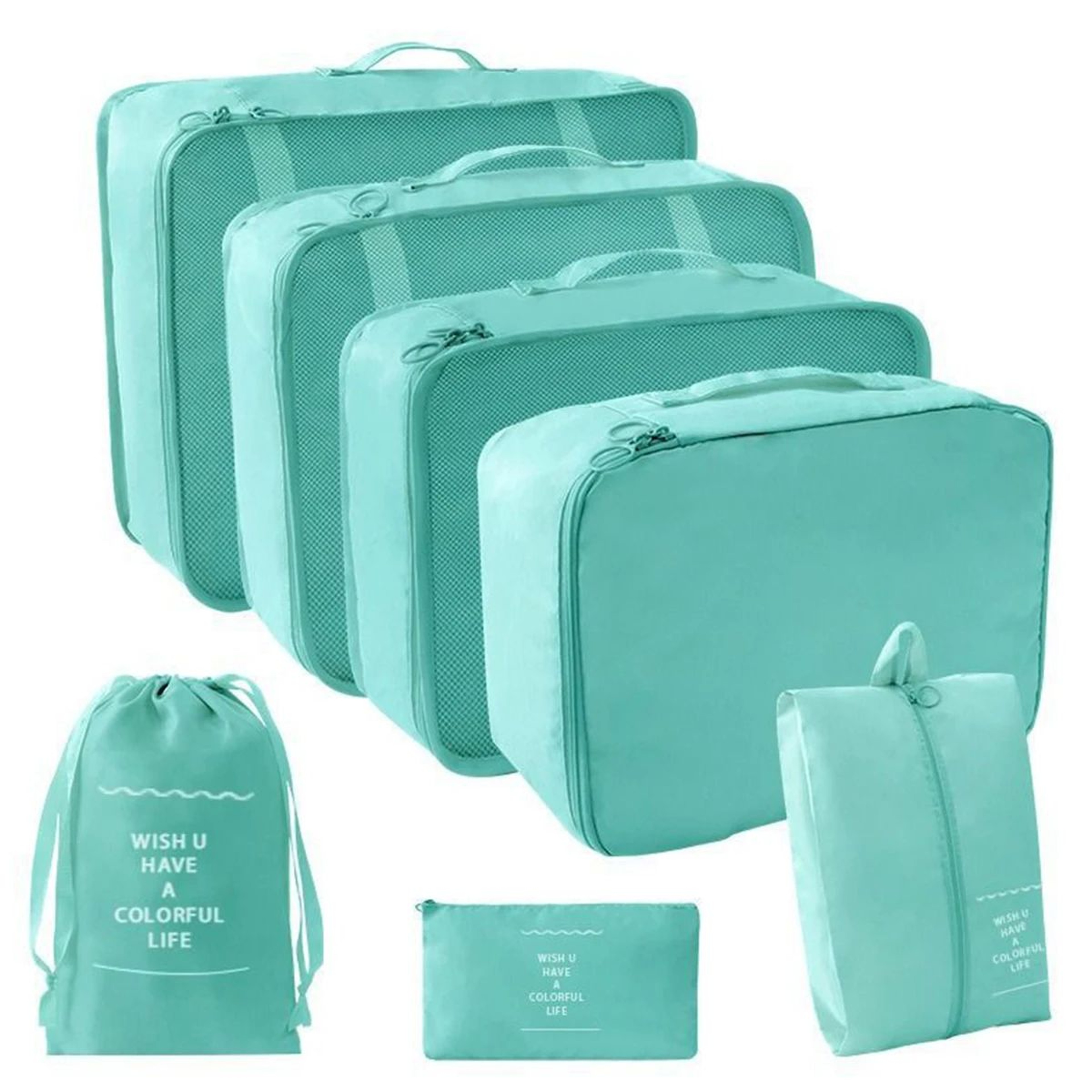7 Piece Travel Packing Cubes Set 12