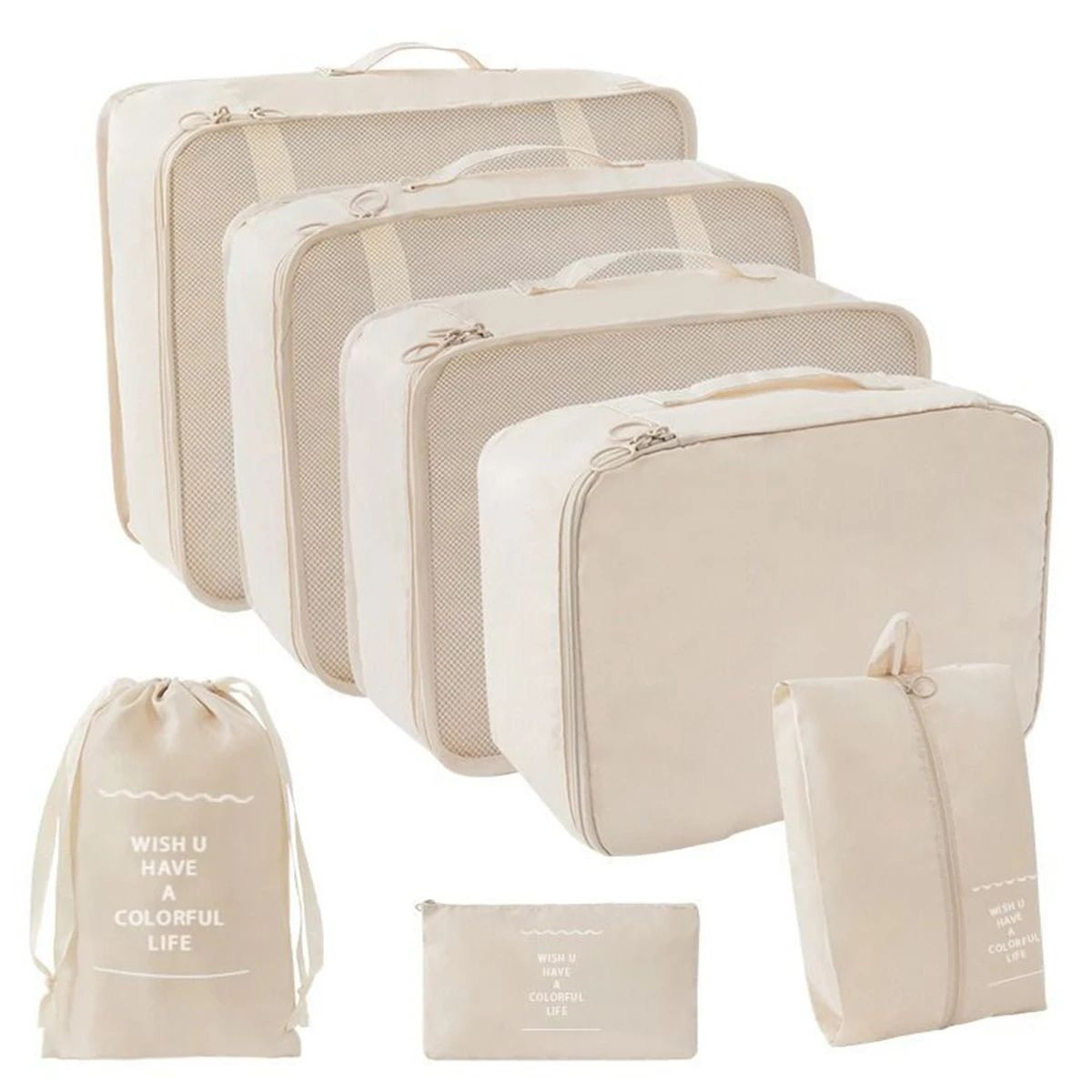 7 Piece Travel Packing Cubes Set 6
