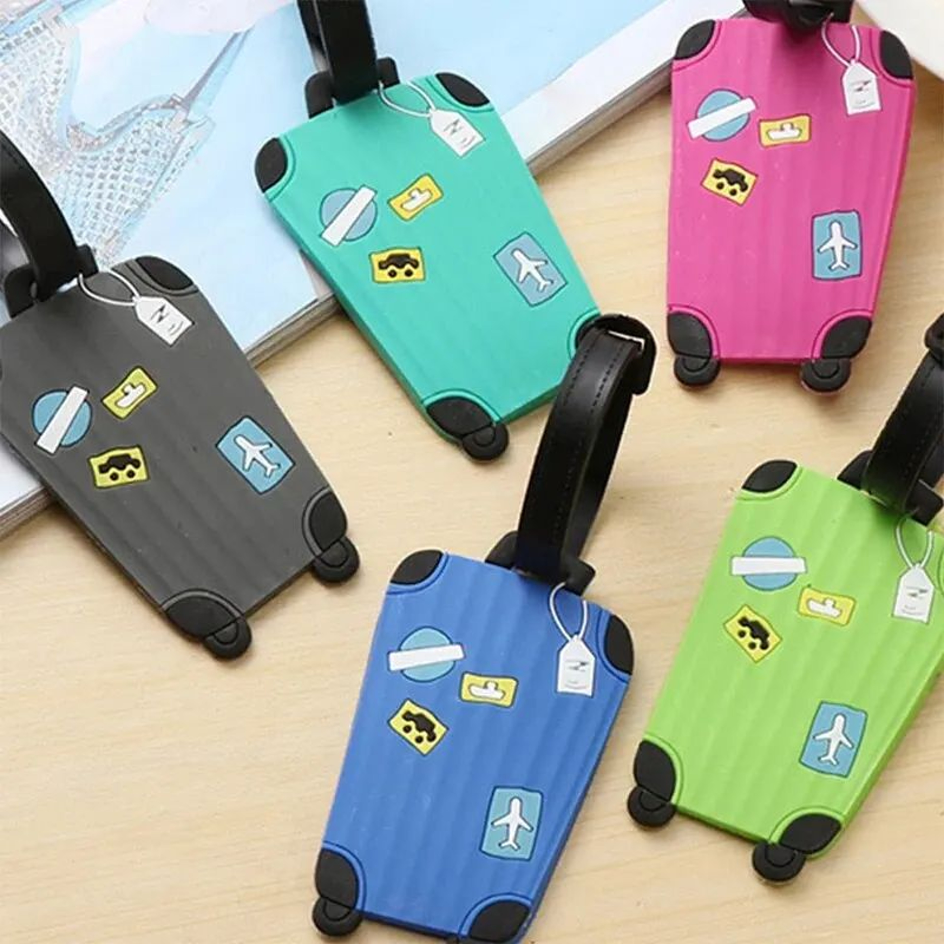 Silicone Luggage Tag With ID Label 8
