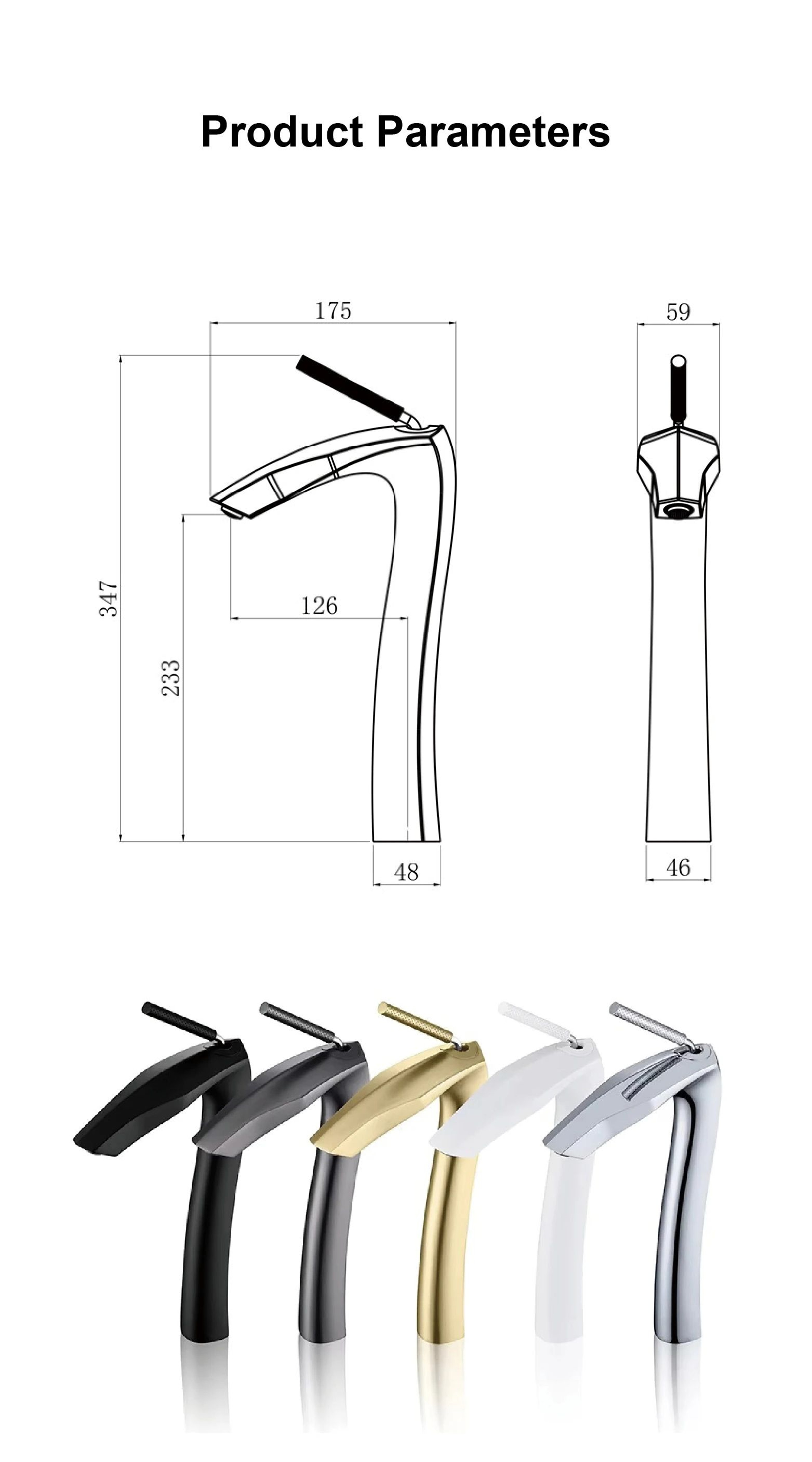Luxury Brushed Gold Basin Faucet 13