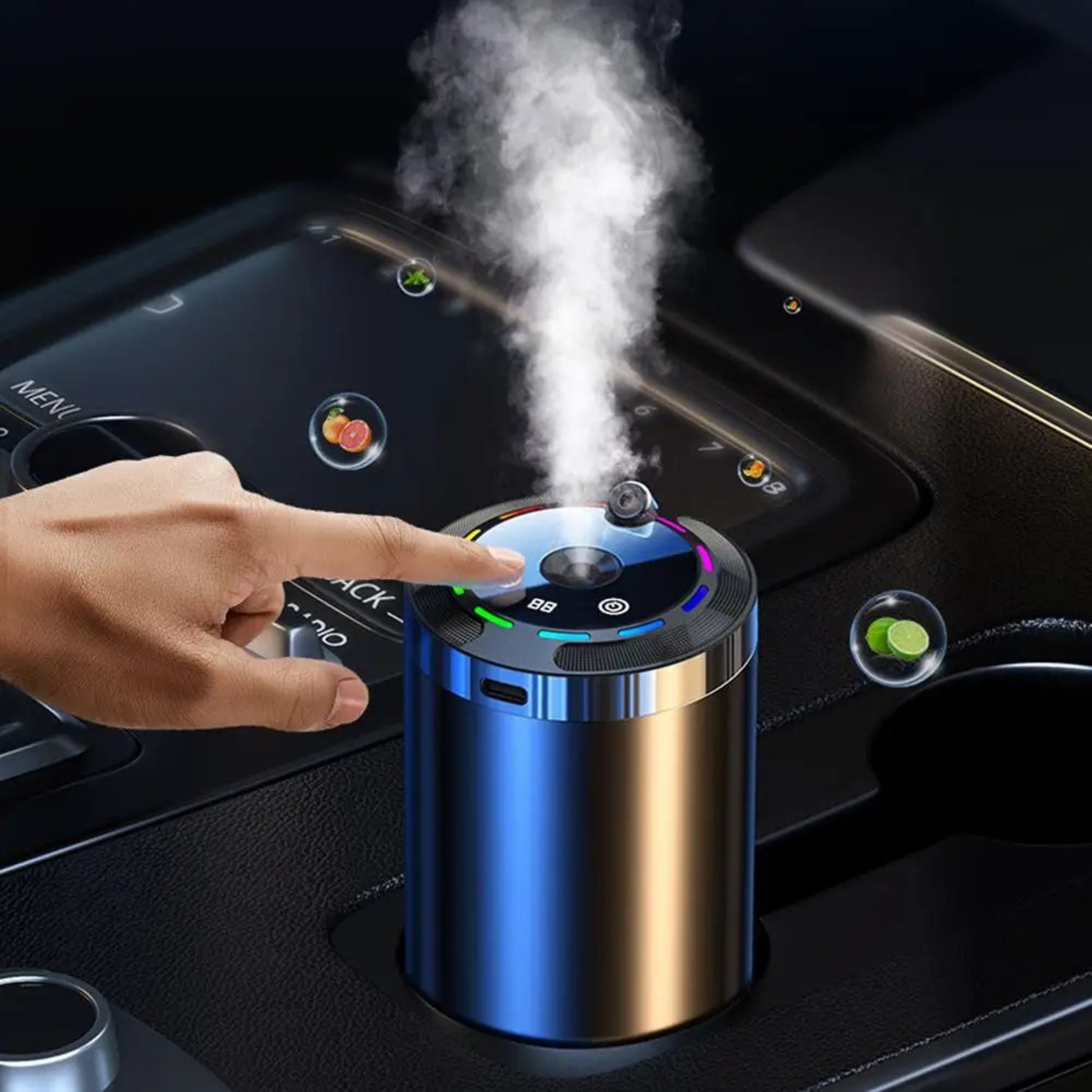 Smart Car Aroma Diffuser With Ambient Light 4