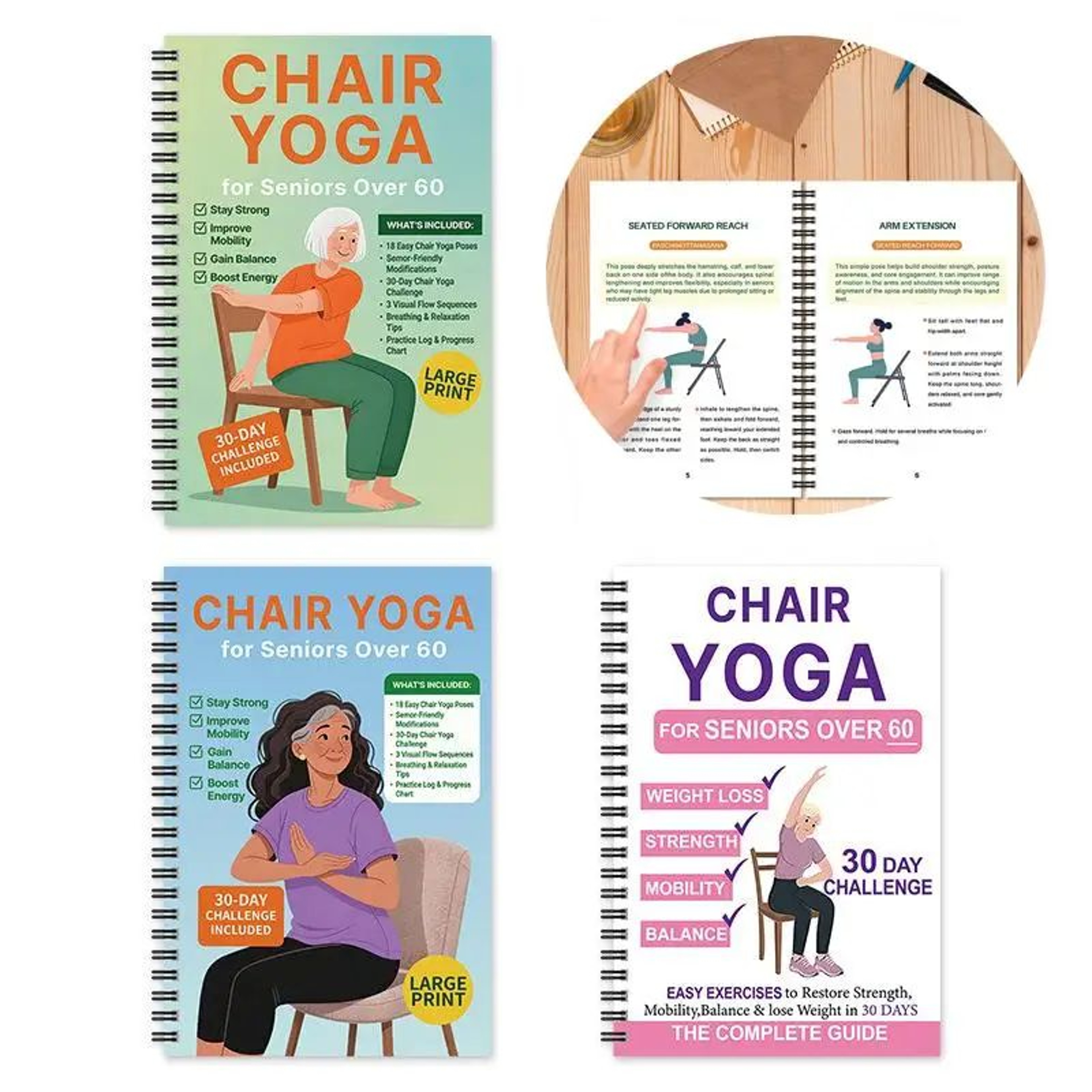 Chair Yoga Exercise Book For Seniors 0
