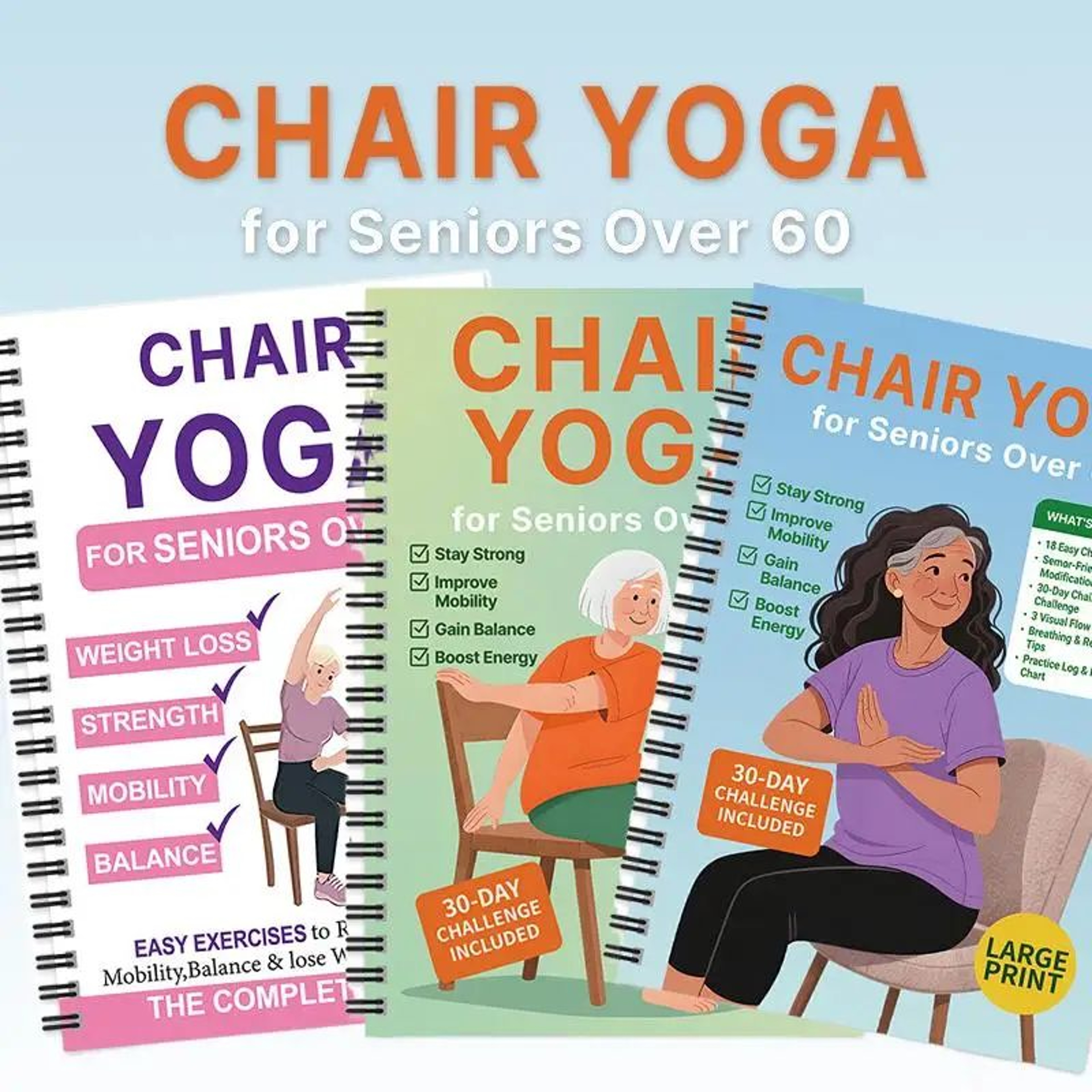 Chair Yoga Exercise Book For Seniors 1