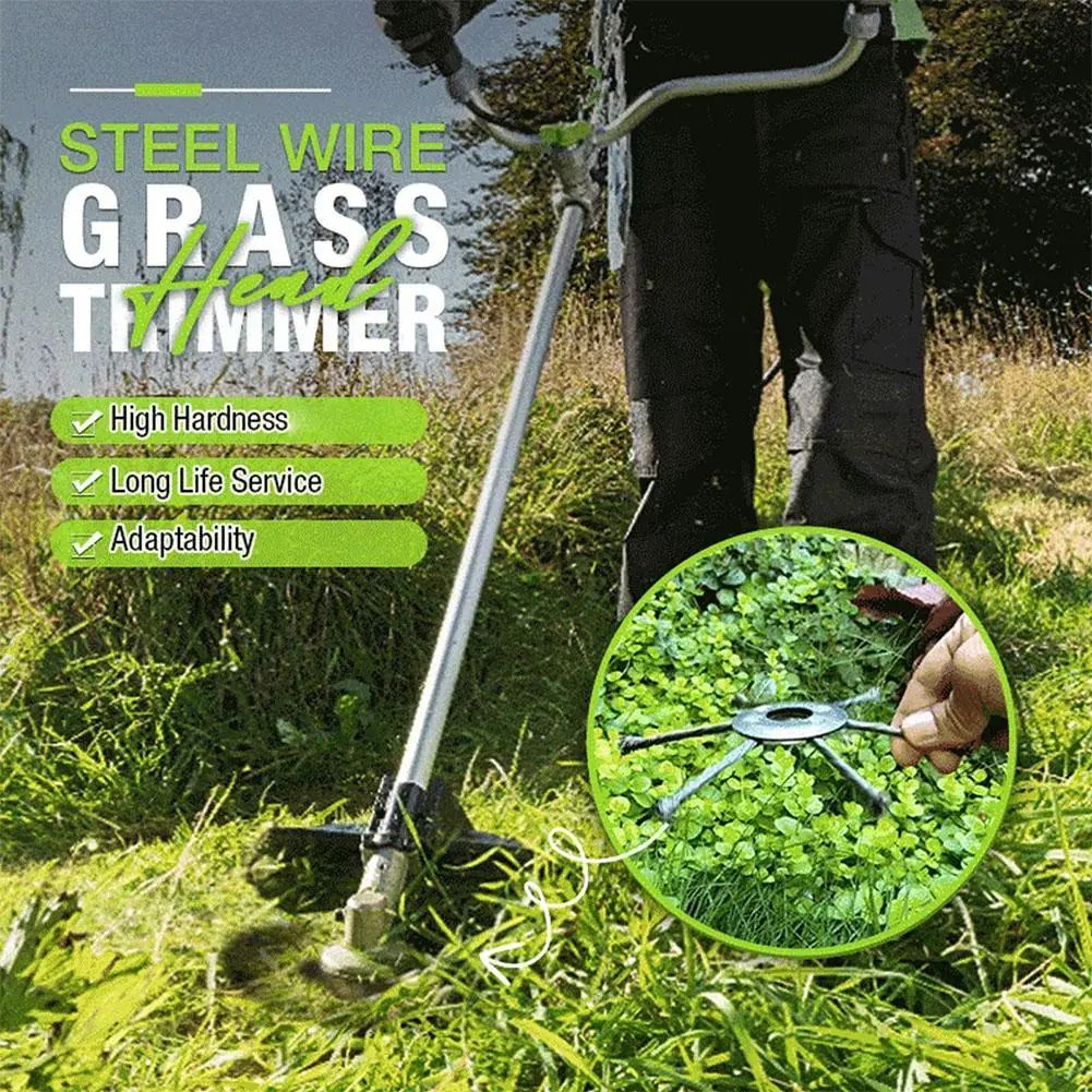 Steel Wire Wheel Weed Brush Trimmer Head 0