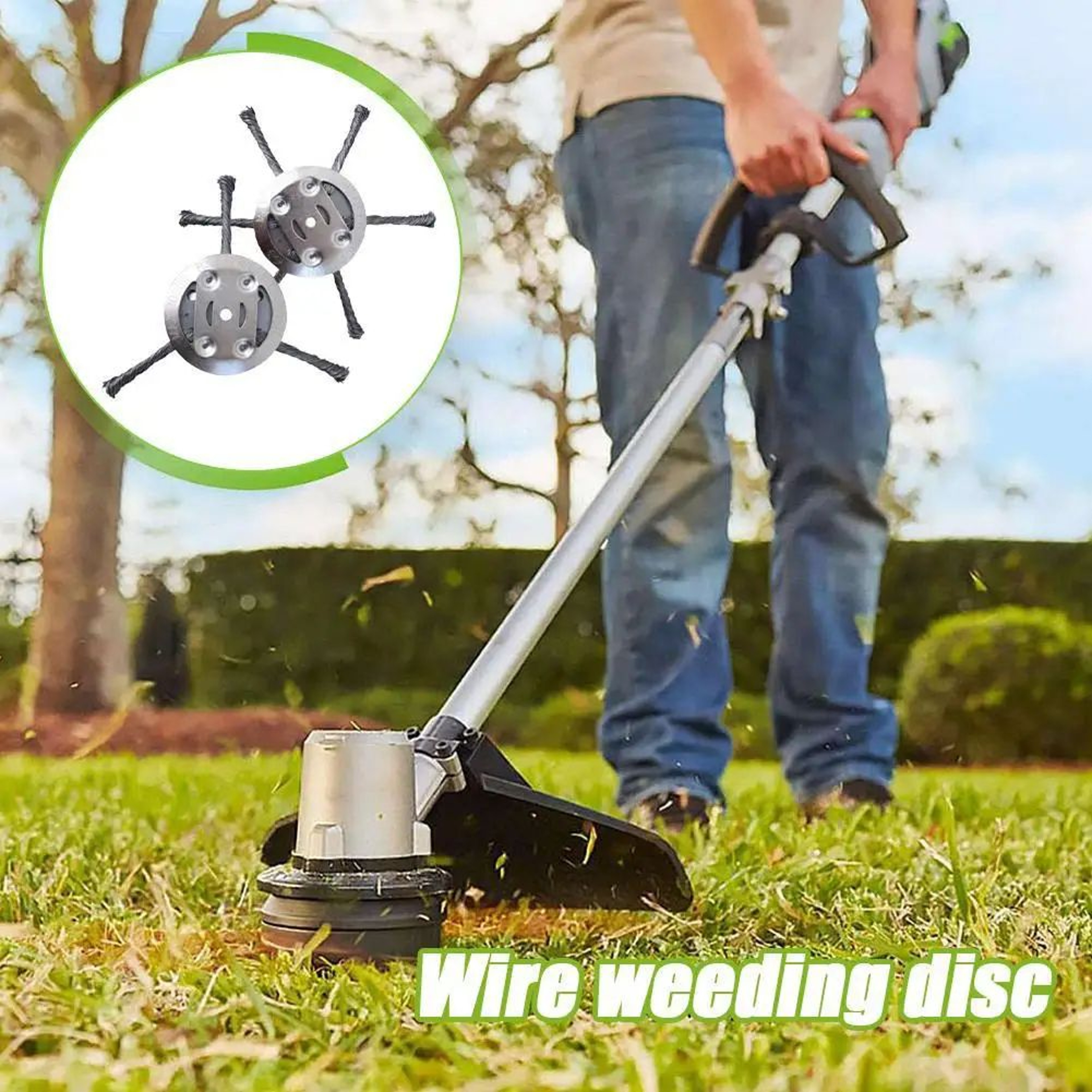 Steel Wire Wheel Weed Brush Trimmer Head 3