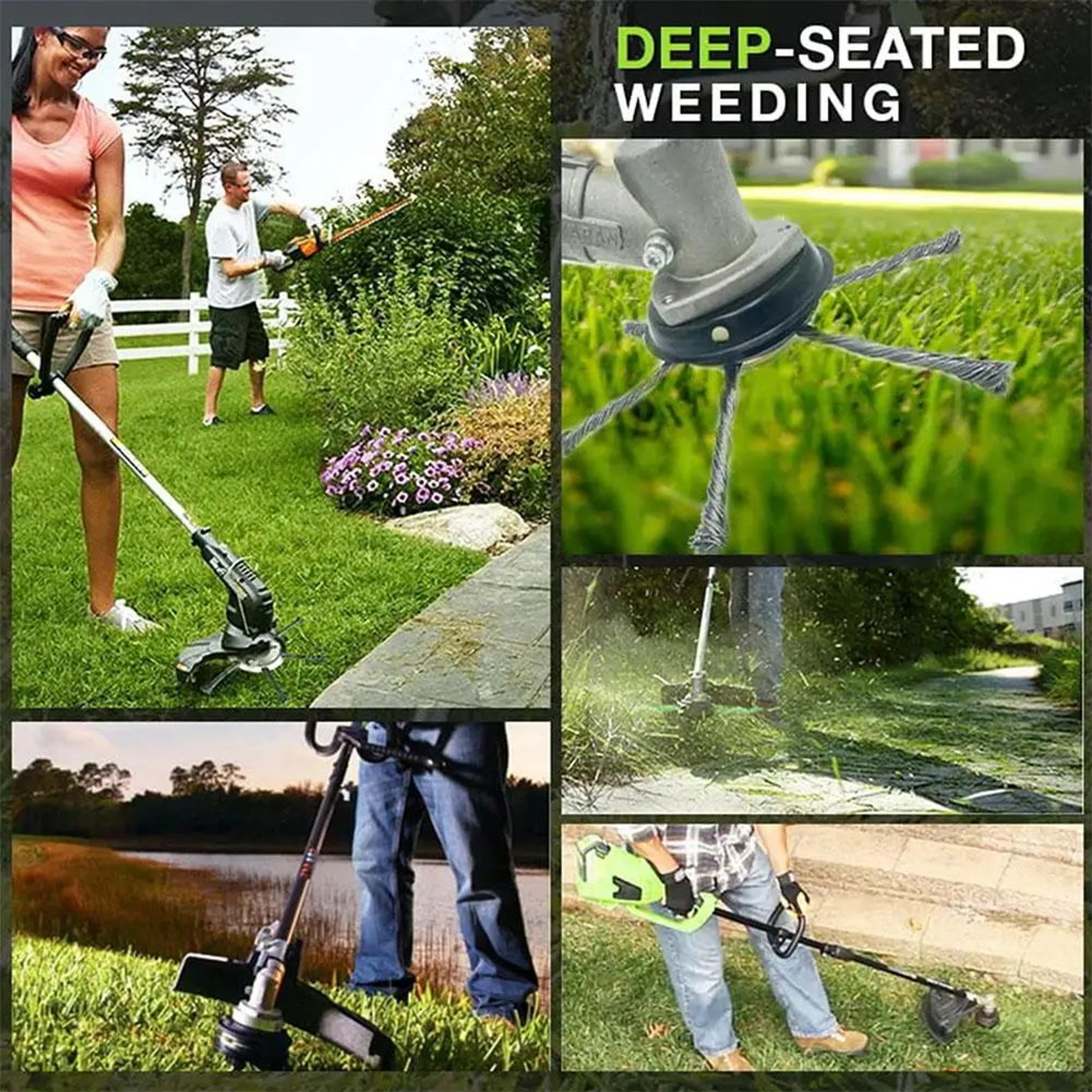 Steel Wire Wheel Weed Brush Trimmer Head 4