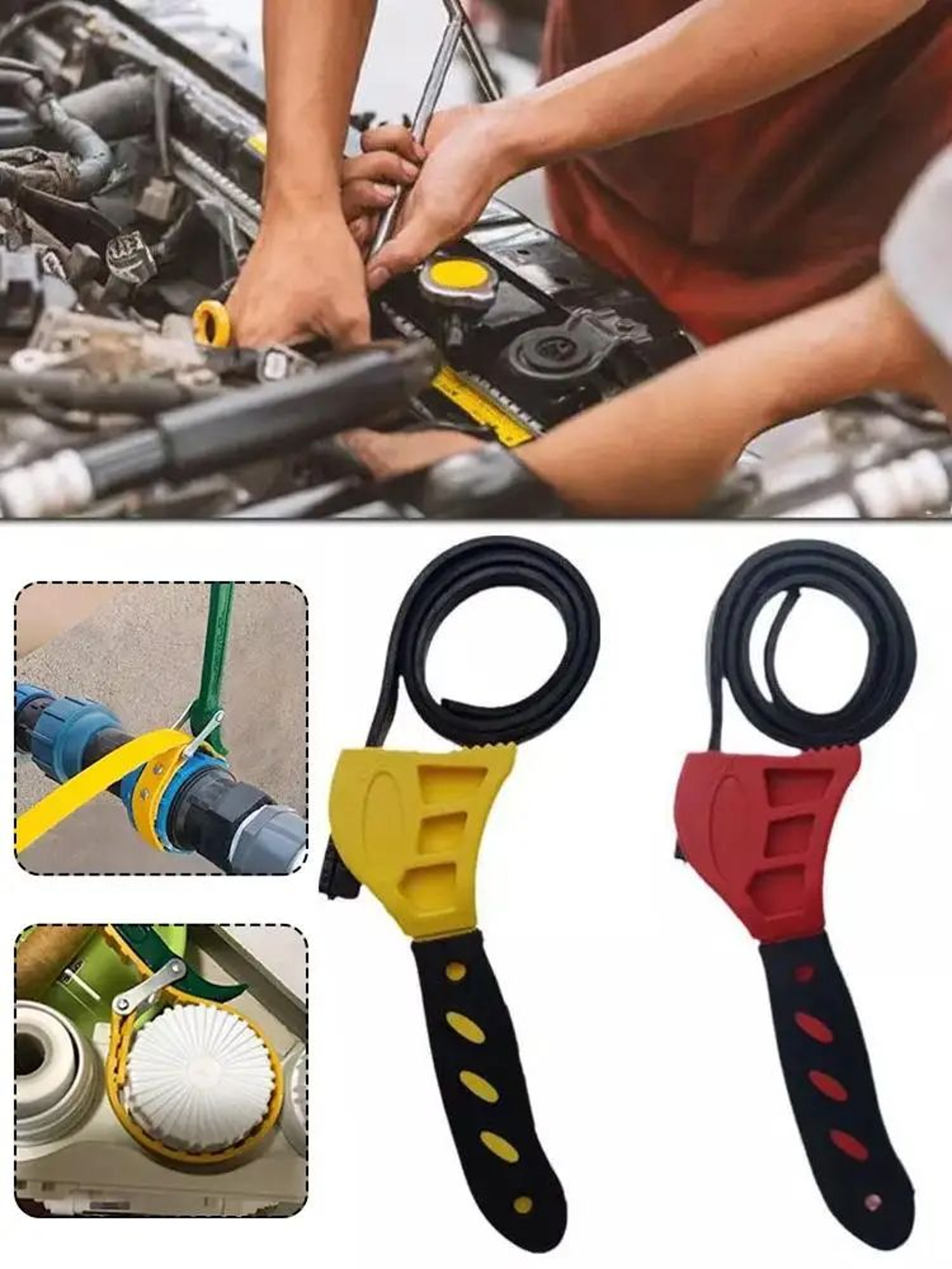 Adjustable Belt Filter Wrench Tool 6