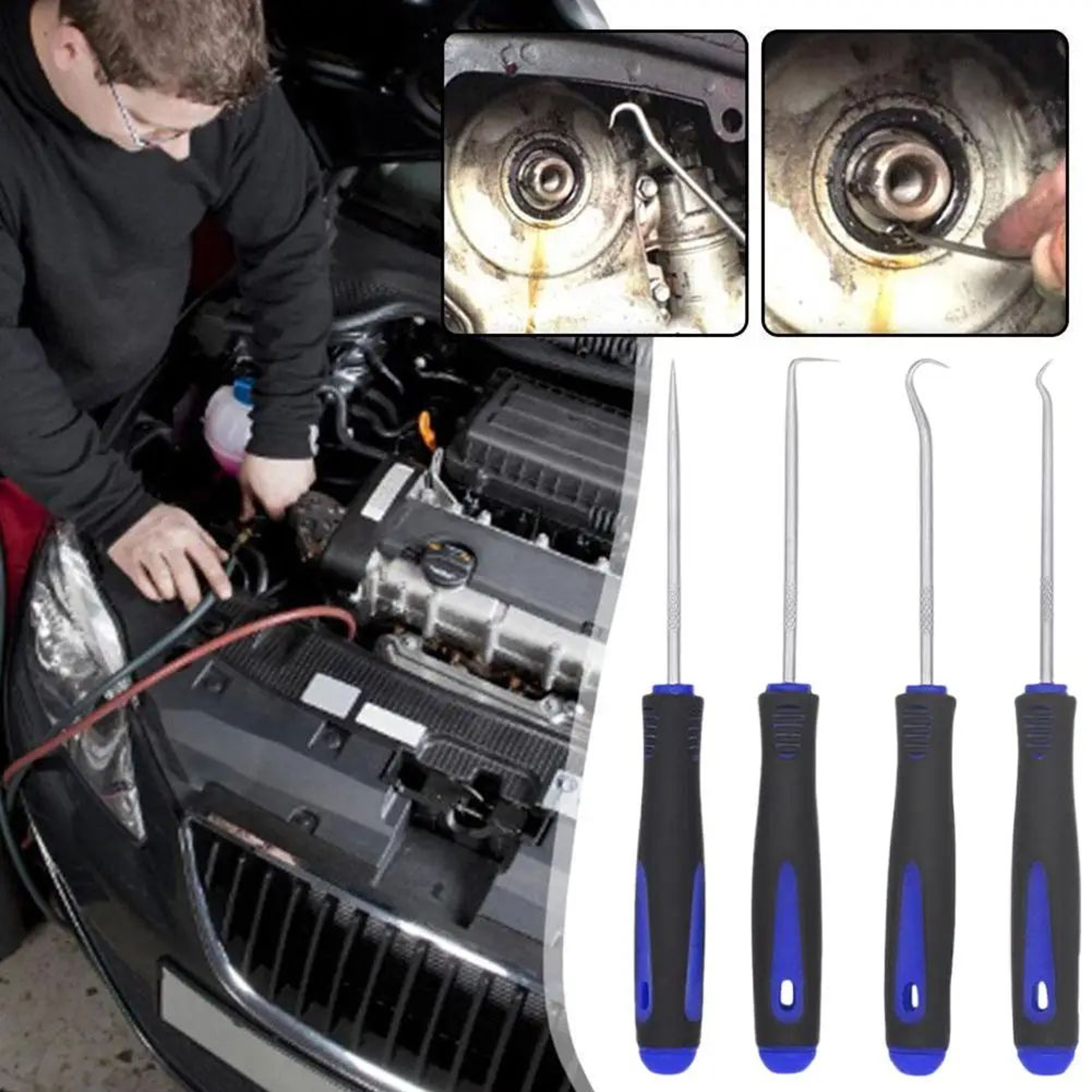 4 Piece Oil Seal Pick Hook Tool Set 2