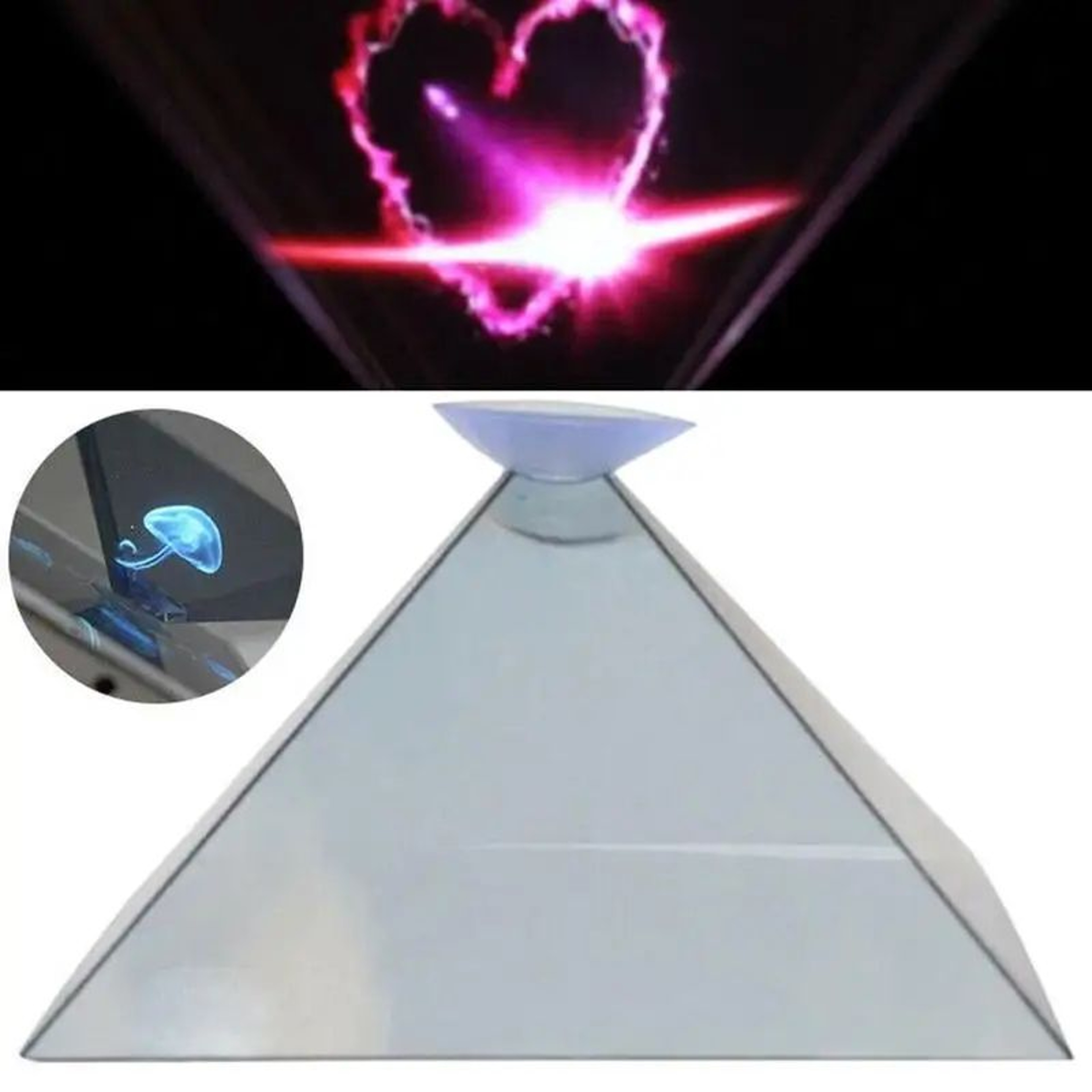 Smartphone 3D Hologram Projection Pyramid 0