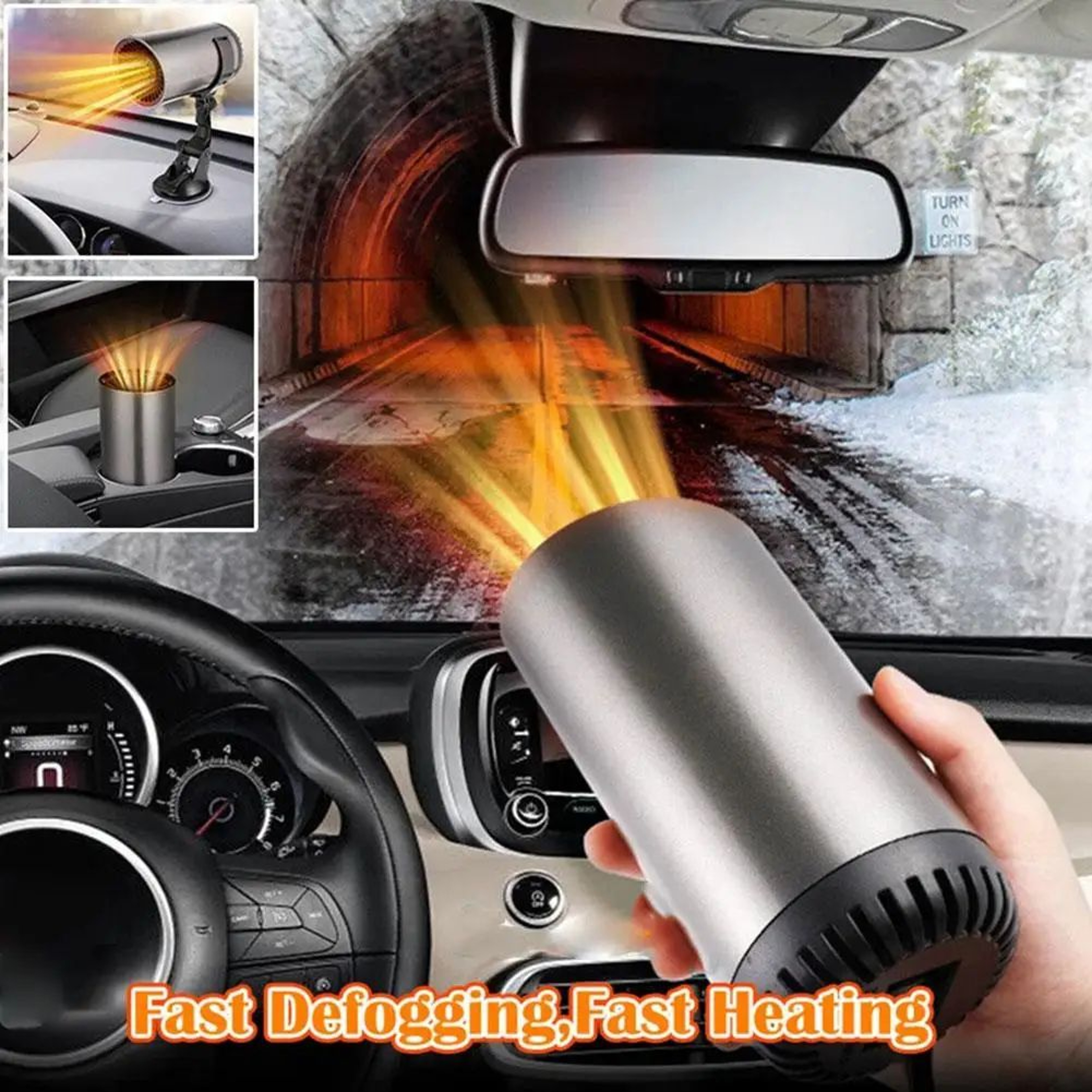 12V Car Heater Defogger Demister Fan 3