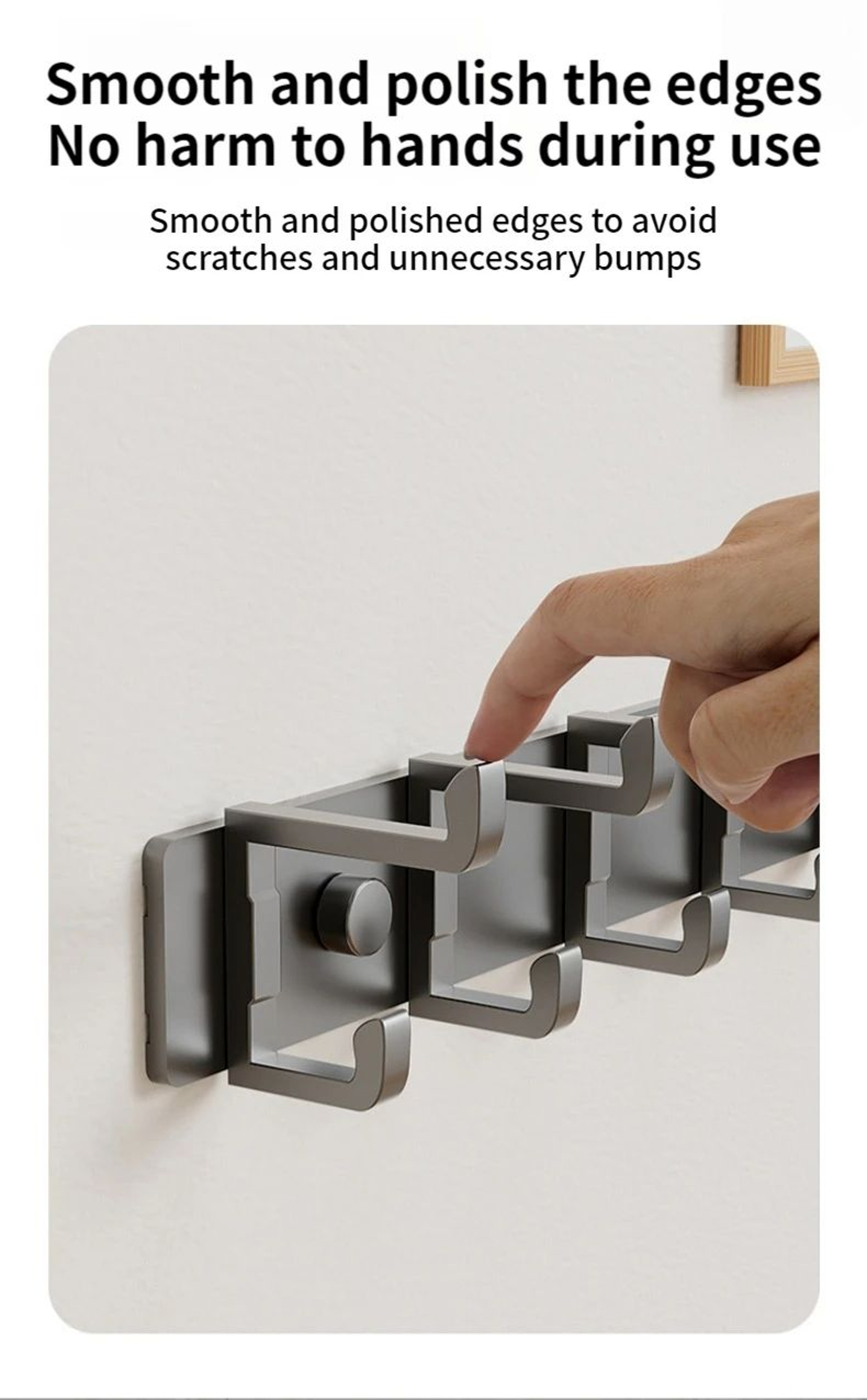 No Drill Folding Door Robe Hooks 4