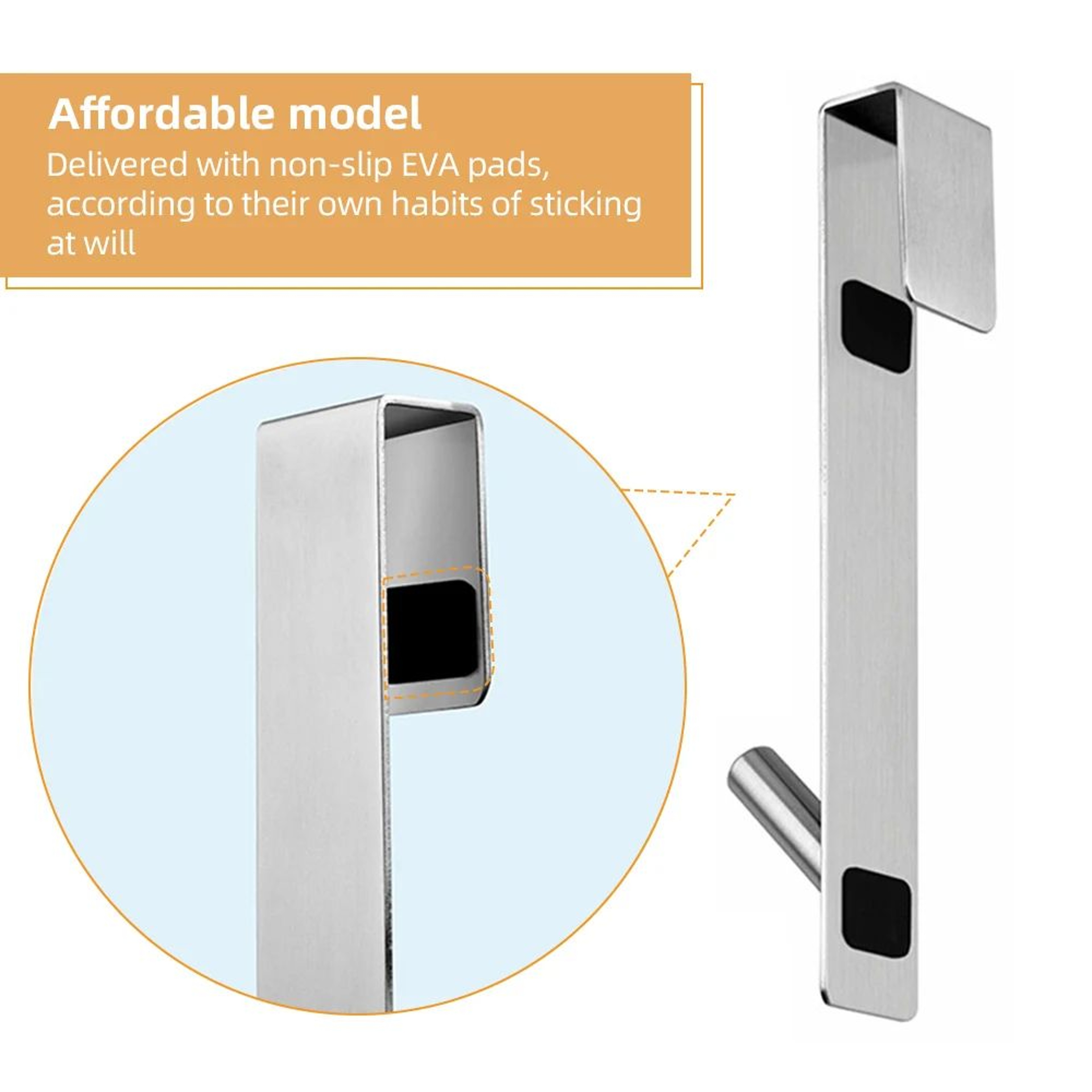 Stainless Steel Shower Door Hook 4