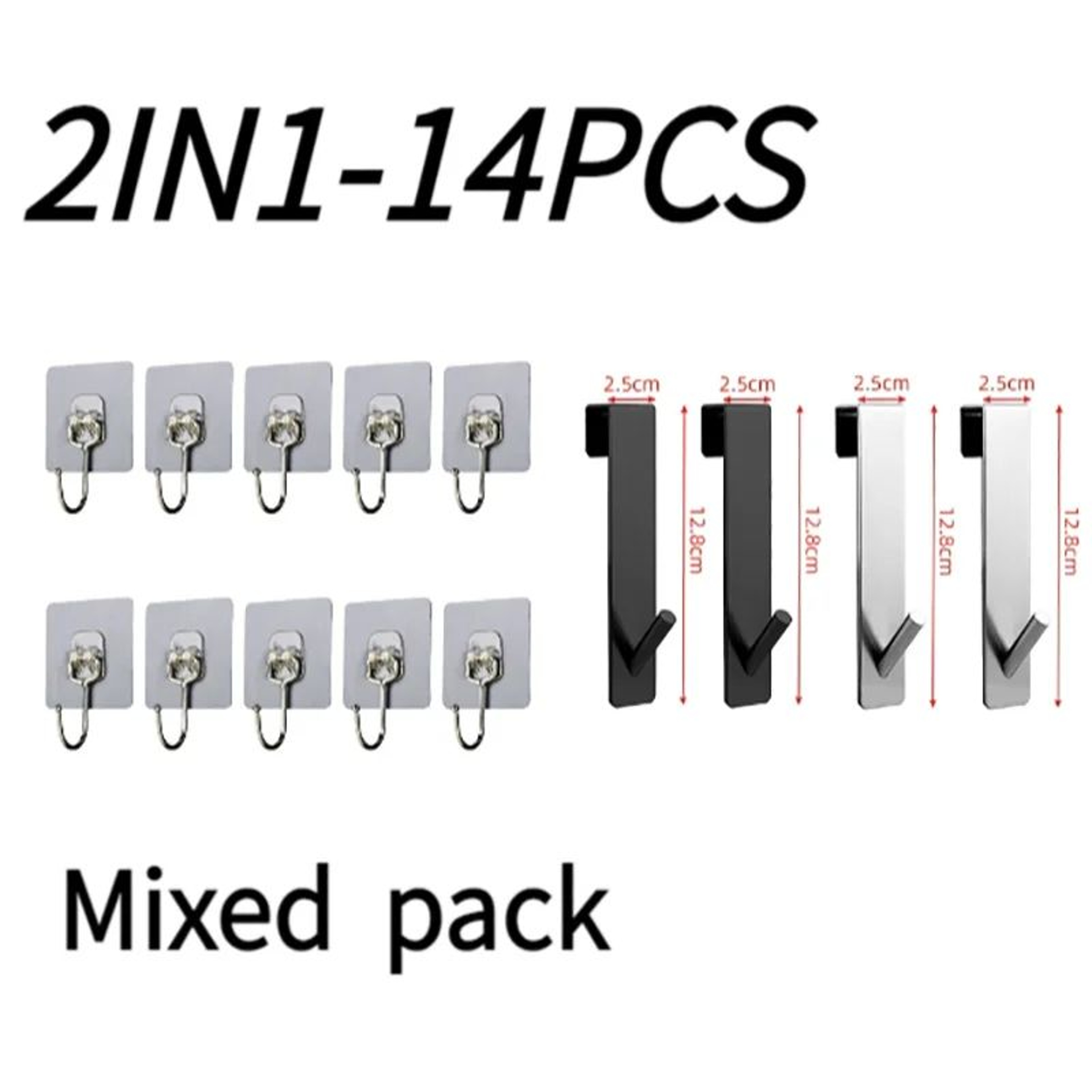 Stainless Steel Shower Door Hook 16