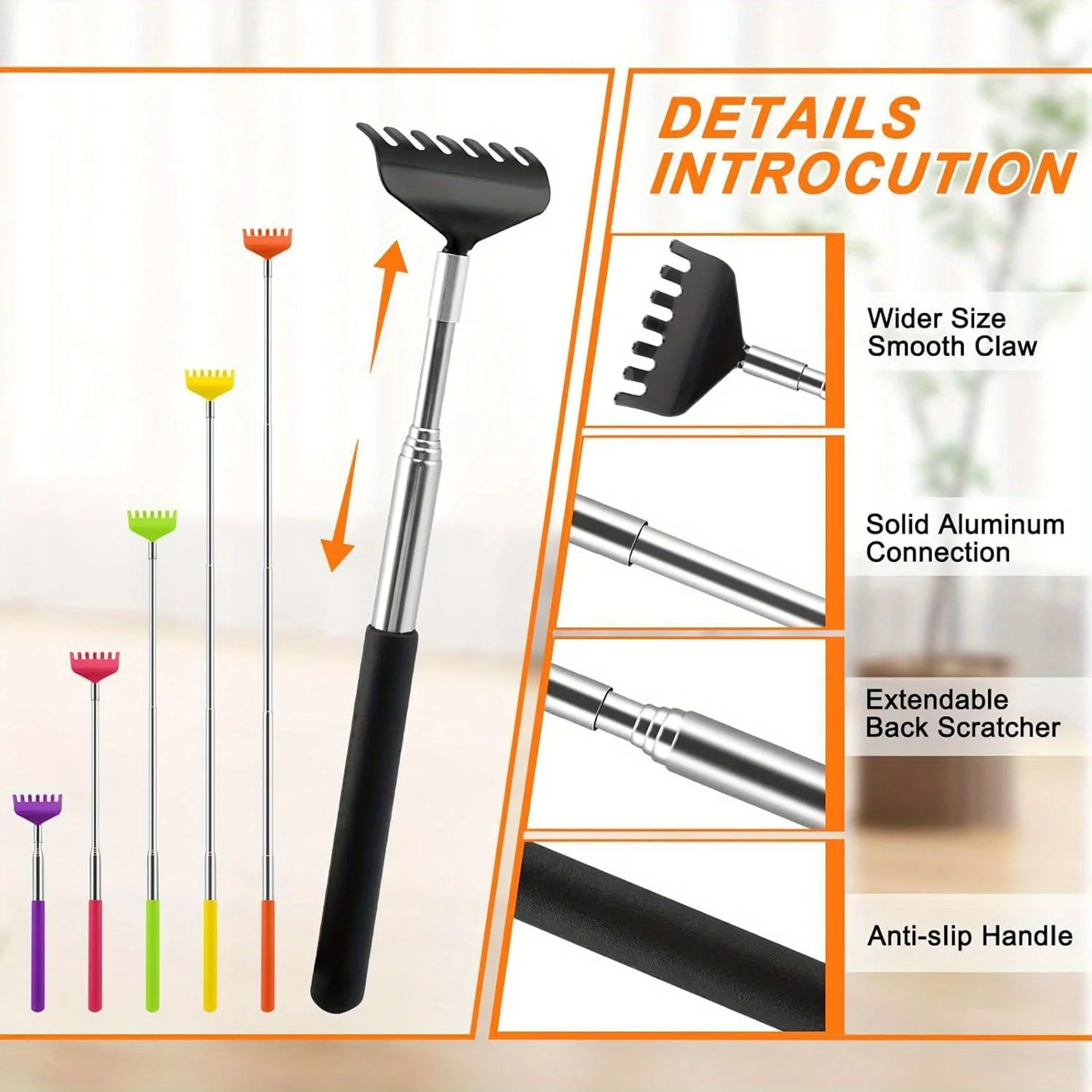Telescopic Metal Back Scratcher Tool 6