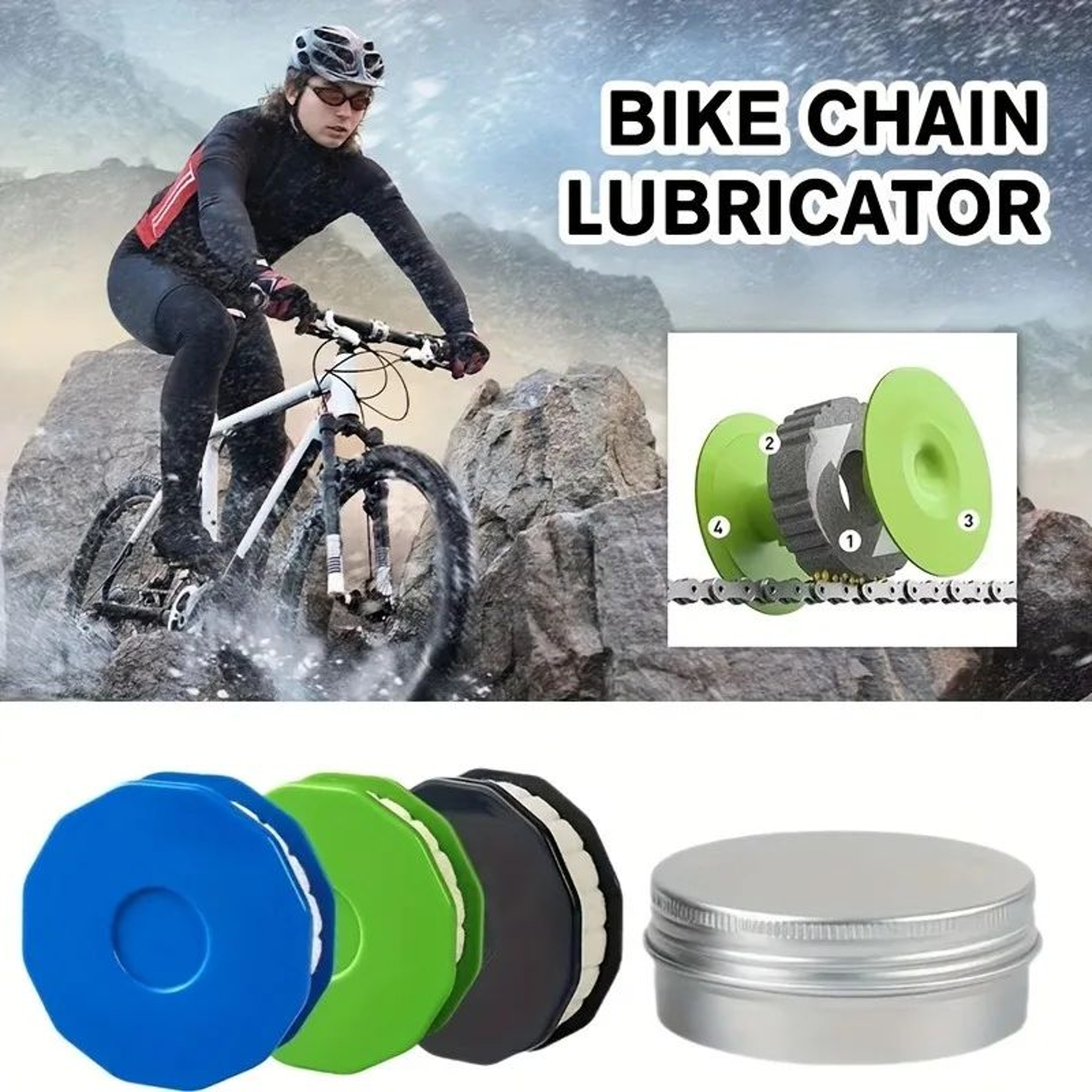 Bike Chain Lubricant Oiler Tool Set 2